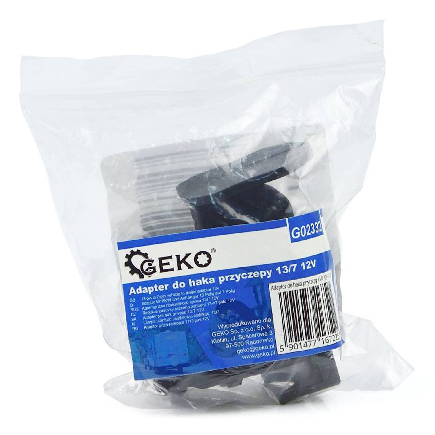 UTÁNFUTÓ CSATLAKOZÓ ELEKTROMOS ALJZAT ÁTALAKÍTÓ 13/7 PIN 12V