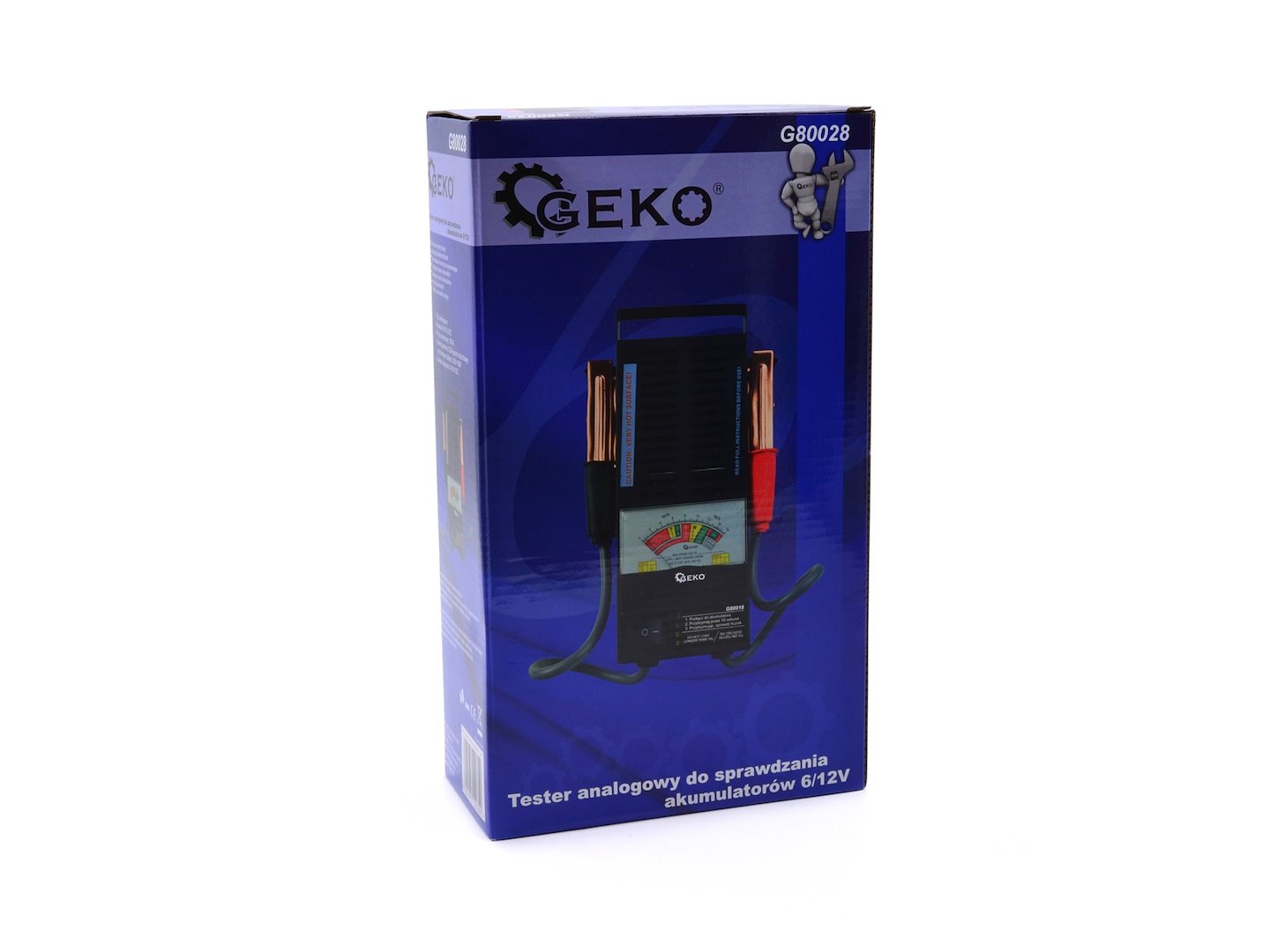 Akkumulátor teszter analóg kijelzővel 6–12V GEKO