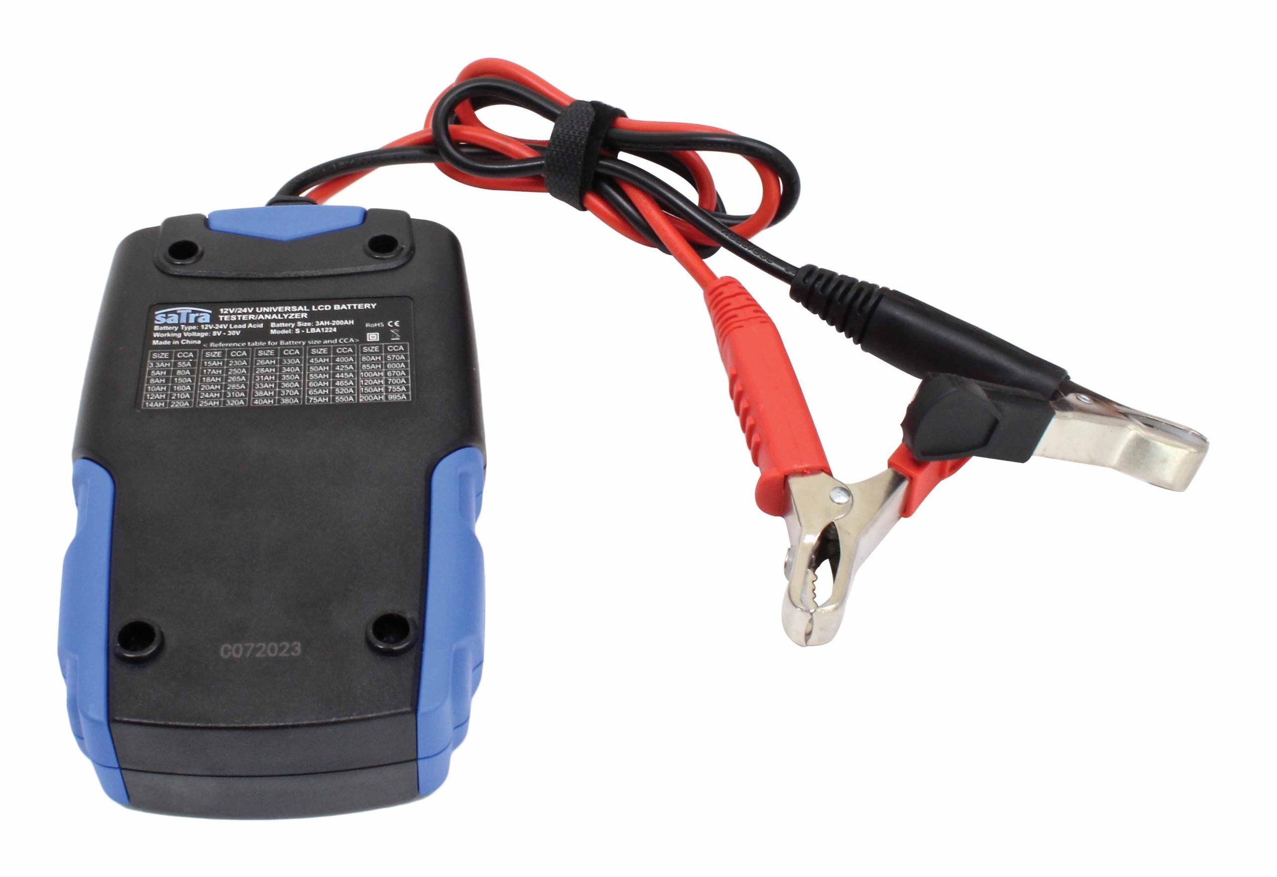 Autó akkumulátorteszter LCD kijelző 12-24V