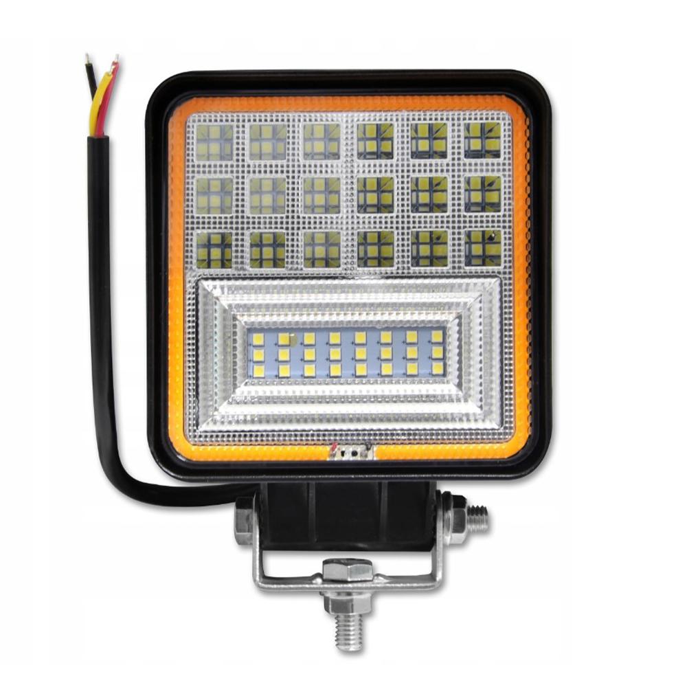 Autó LED projektor lámpa irányjelzővel 10-60v 126w