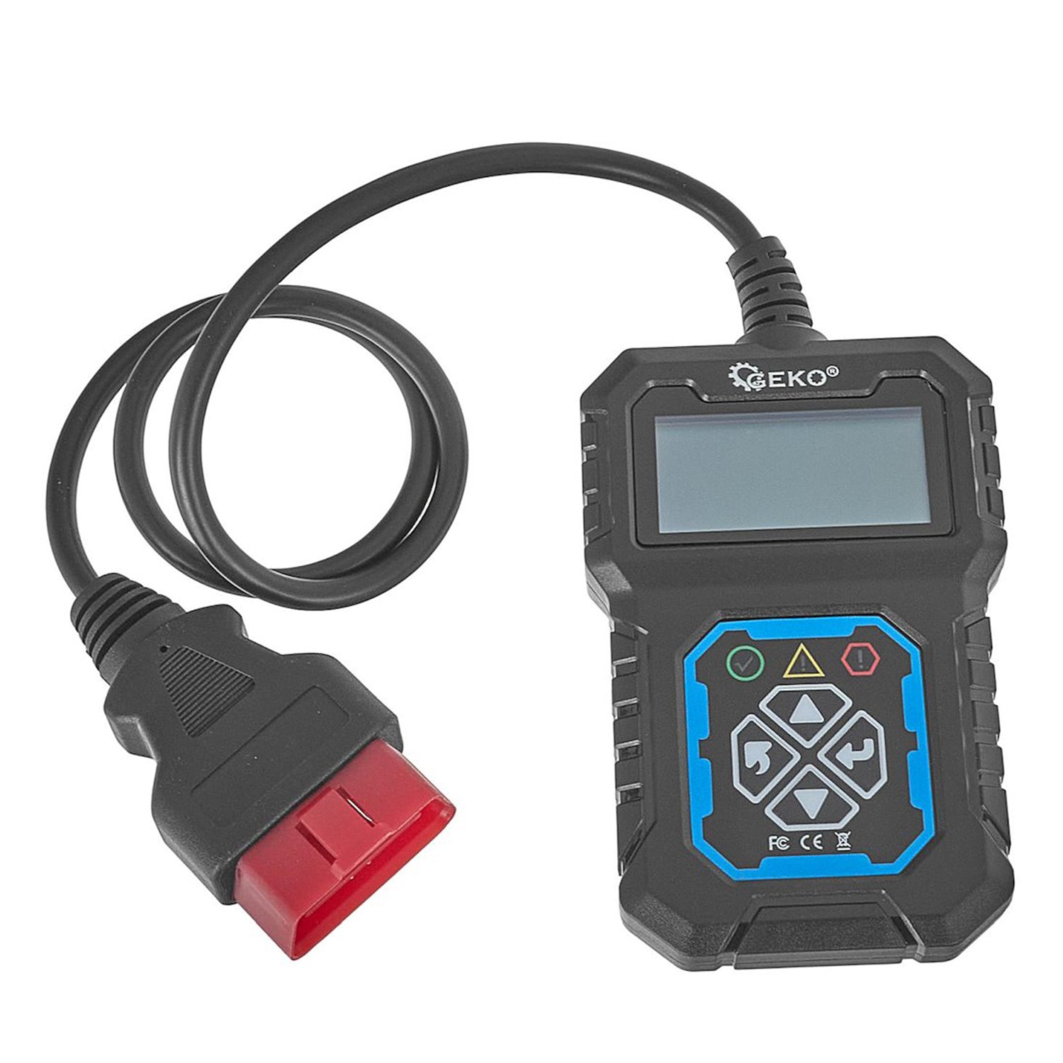 Autódiagnosztikai interfész - teszter OBD2 LCD kijelzővel