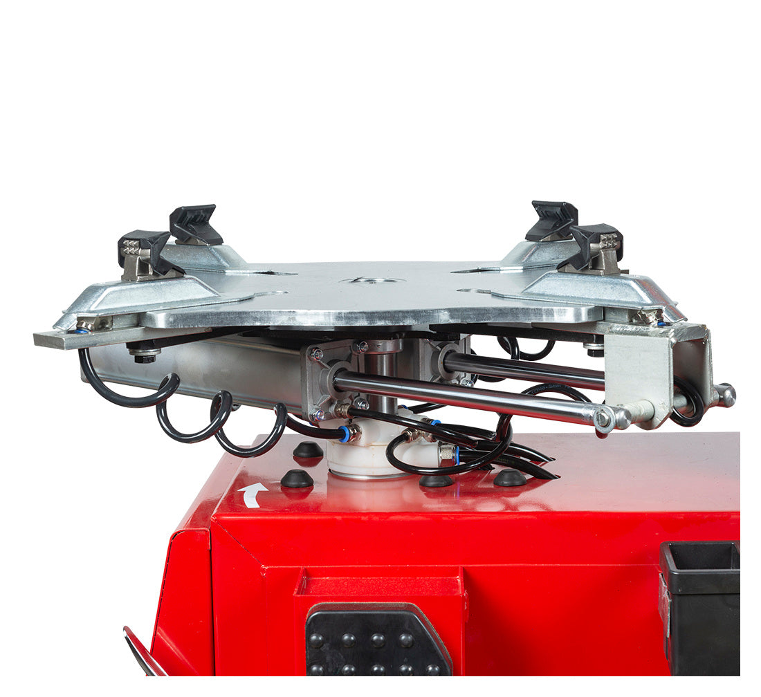 Automata gumiszerelő – kerékszerelő gép 12"–24” 230V beépített felfújórendszerrel és runflat segédkarral