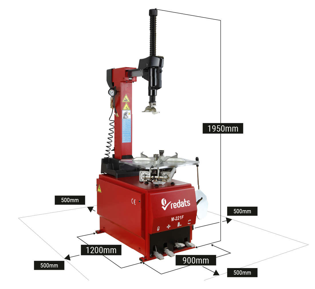 Automata gumiszerelő – kerékszerelő gép REDATS 24” 230 v