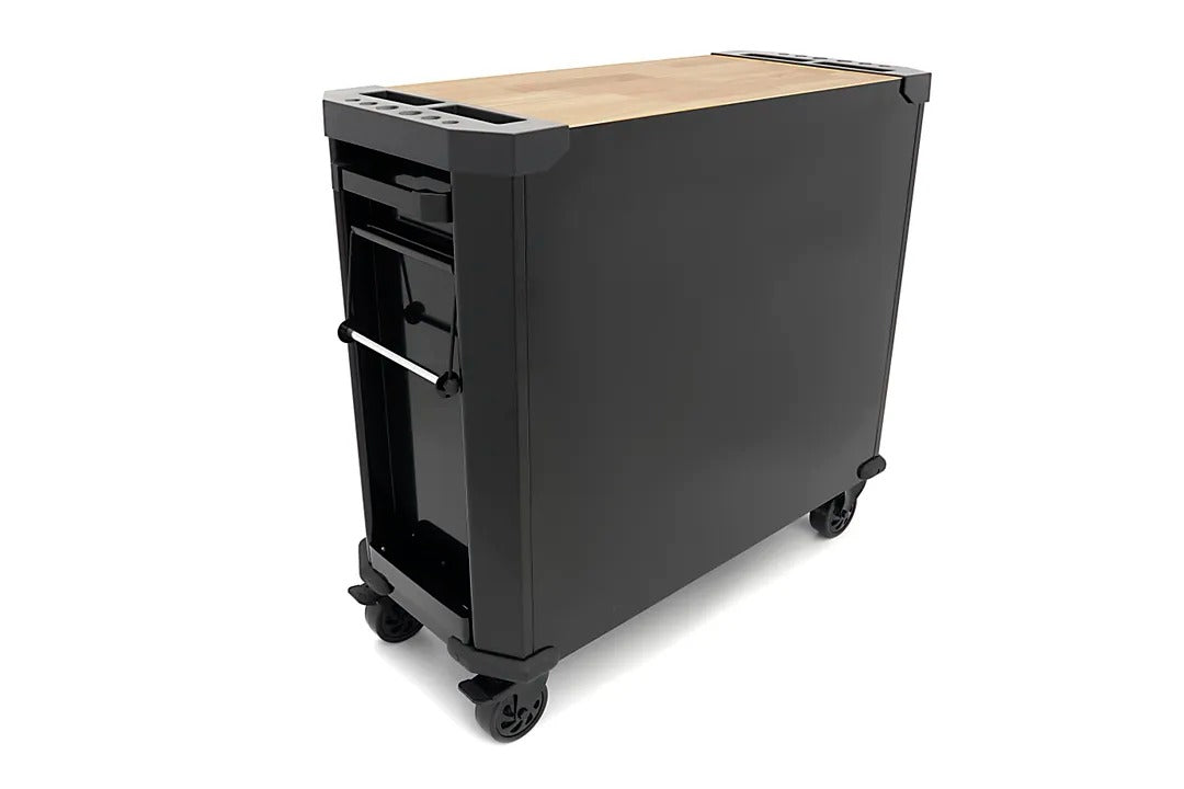 PROFESSZIONÁLIS FÉM SZERSZÁMOS SZEKRÉNY FA MUNKALAPPAL 11 FIÓK 109 CM HBM HOLLANDIA