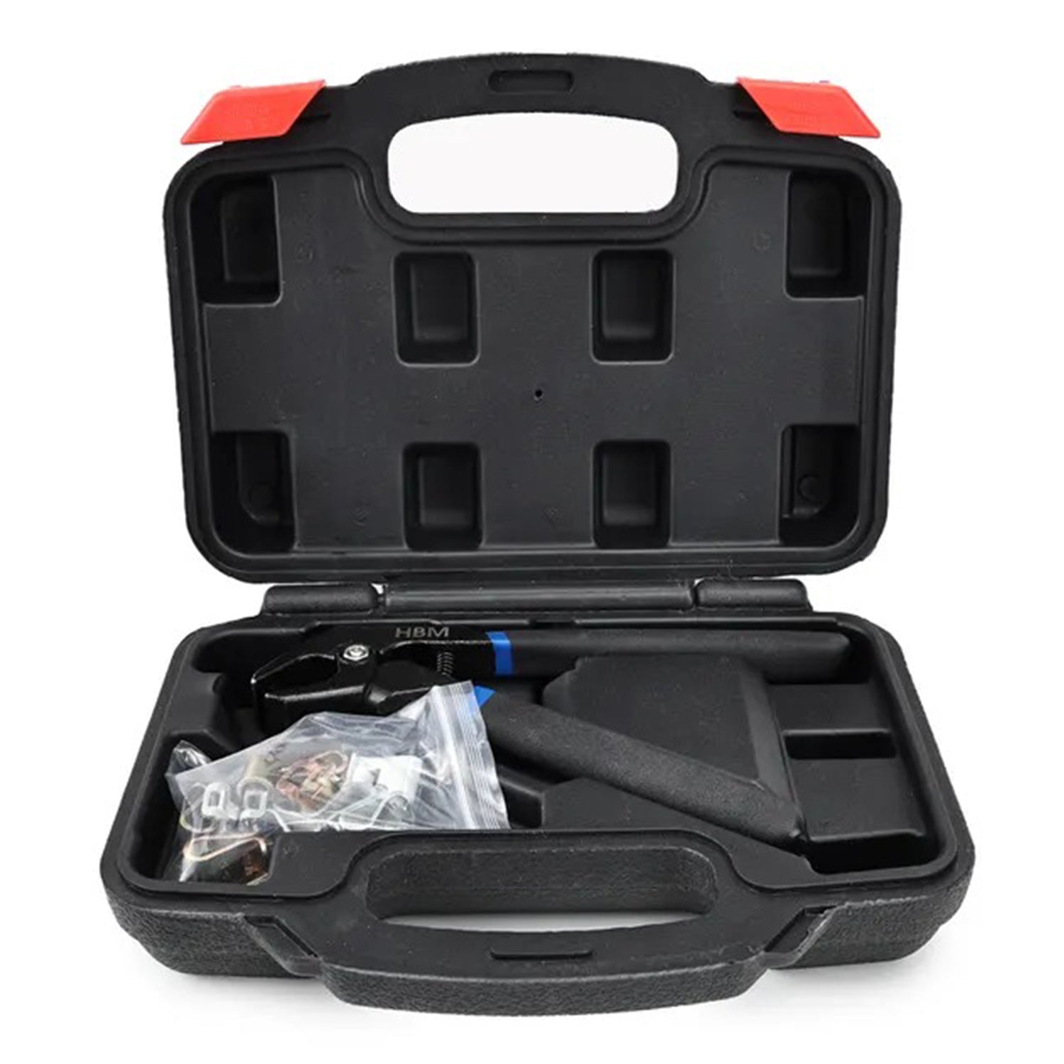 LEMEZRÖGZÍTŐ FOGÓ ÉS BILINCS KÉSZLET HEGESZTÉSHEZ 11 DB HBM