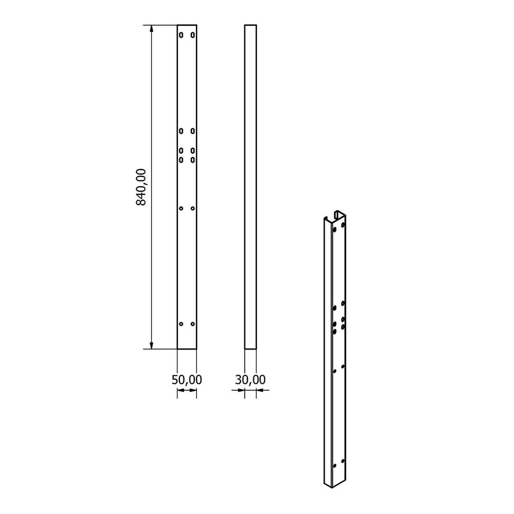 SZEKRÉNY SAROK CSATLAKOZTATÓ LEMEZ A GB9469 ÉS GB9533