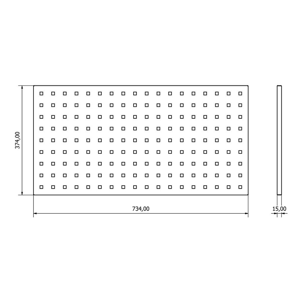 FALI SZERSZÁM RENDEZŐ 73 X 37 X 1.5 CM