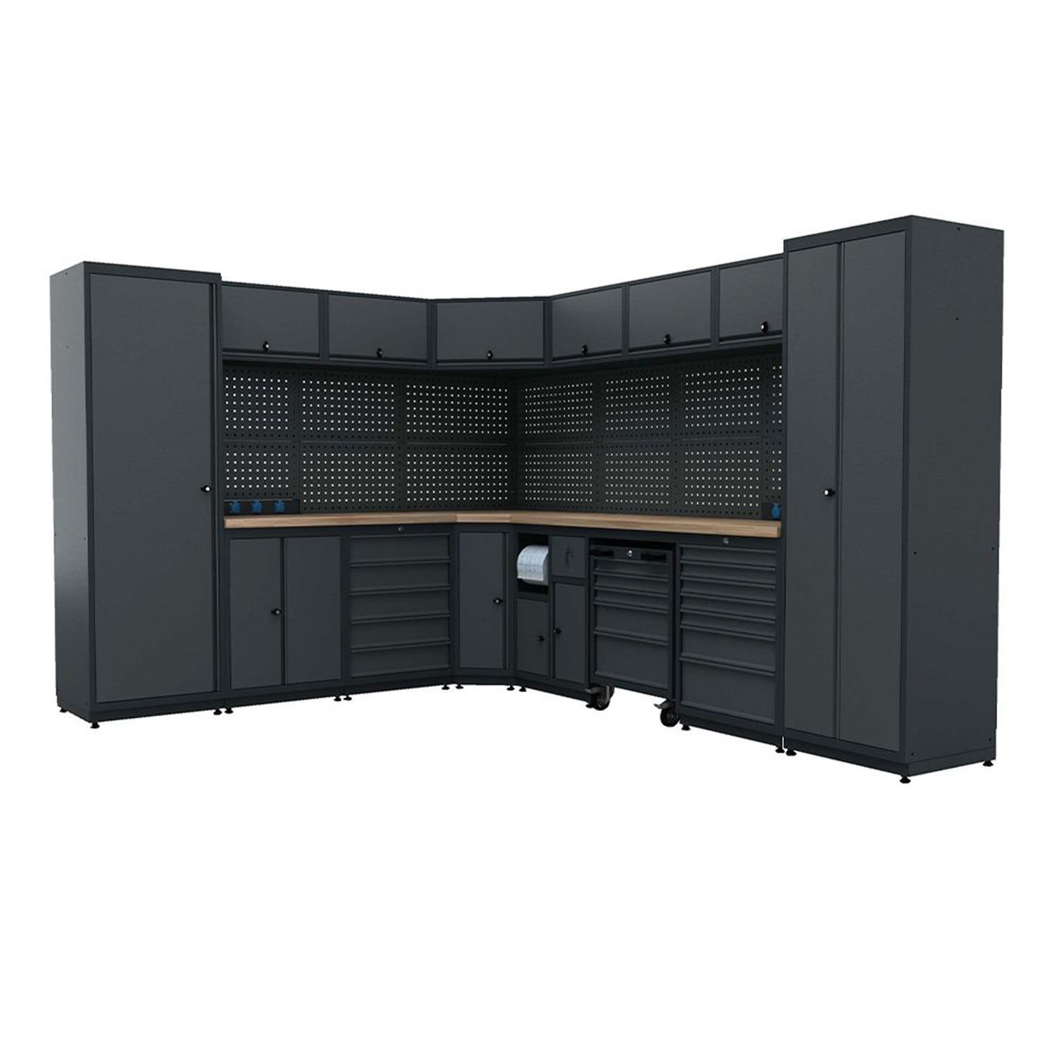 MUNKAPAD - MODULÁRIS FÉM BÚTORKÉSZLET MŰHELYBE 3.23 M X 2.61 M 4 MODELL