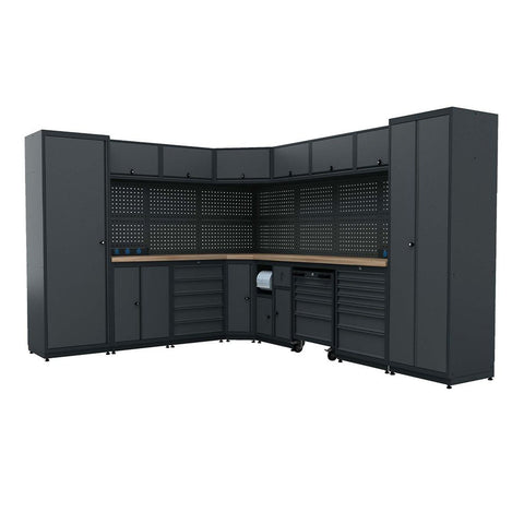 MUNKAPAD - MODULÁRIS FÉM BÚTORKÉSZLET MŰHELYBE 3.23 M X 2.61 M 4 MODELL