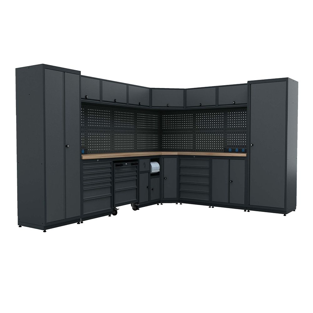 MUNKAPAD - MODULÁRIS FÉM BÚTORKÉSZLET MŰHELYBE 3.23 M X 2.61 M 4 MODELL