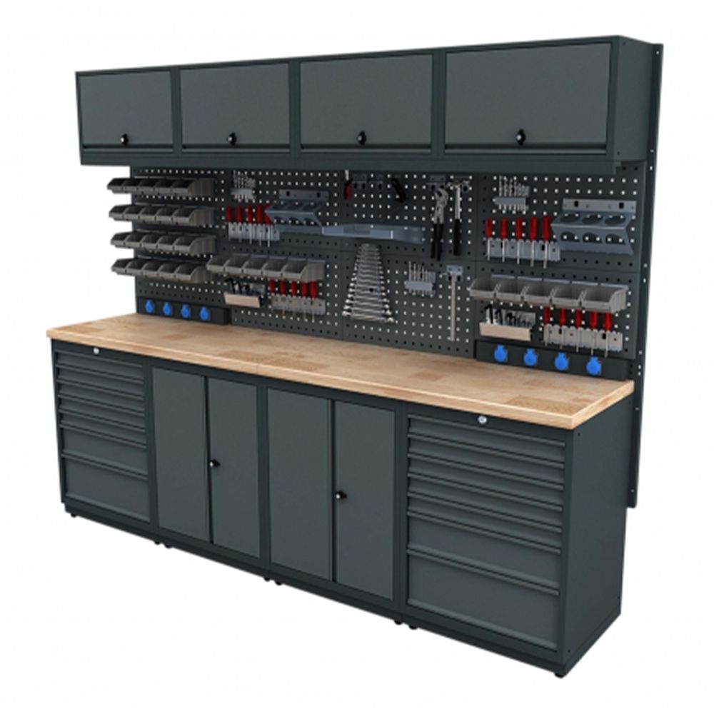 MŰHELYSZEKRÉNY KÉSZLET MUNKAPADDAL 2.53M E MODEL