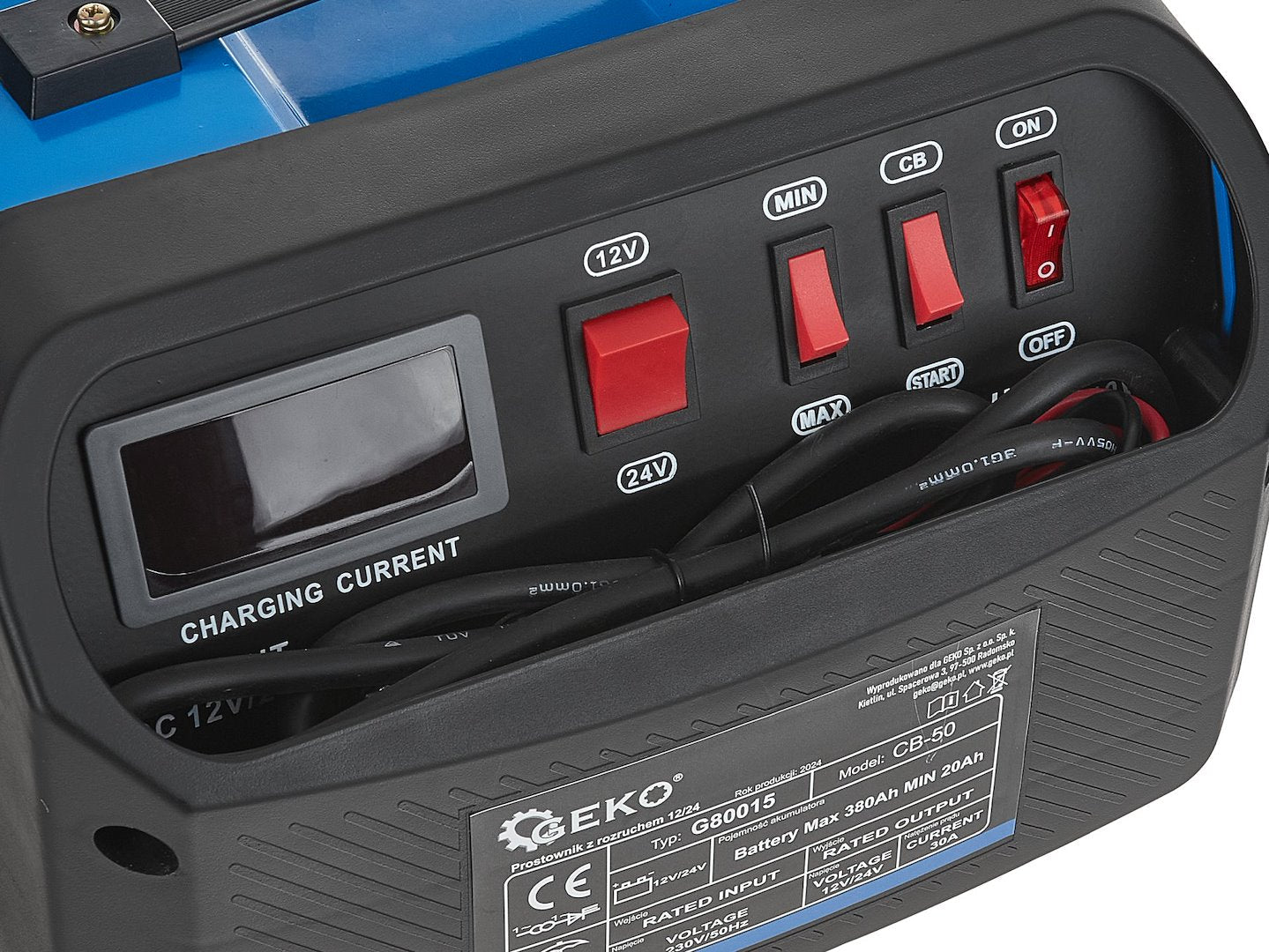 Bikázó és akkumulátor töltő cb50 12v/24v 30 a 20-380 ah