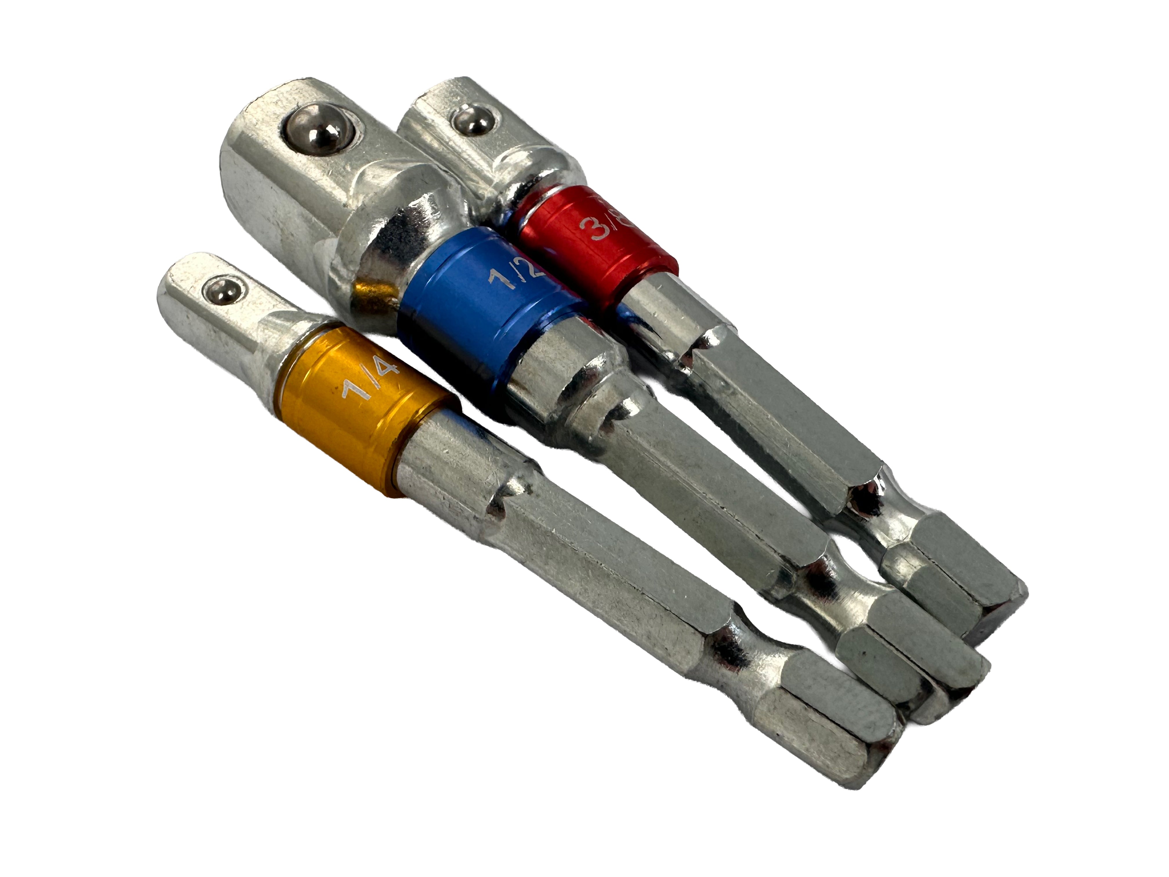 Bit adapter készlet hexagonális 3Db 1/4 3/8 1/2