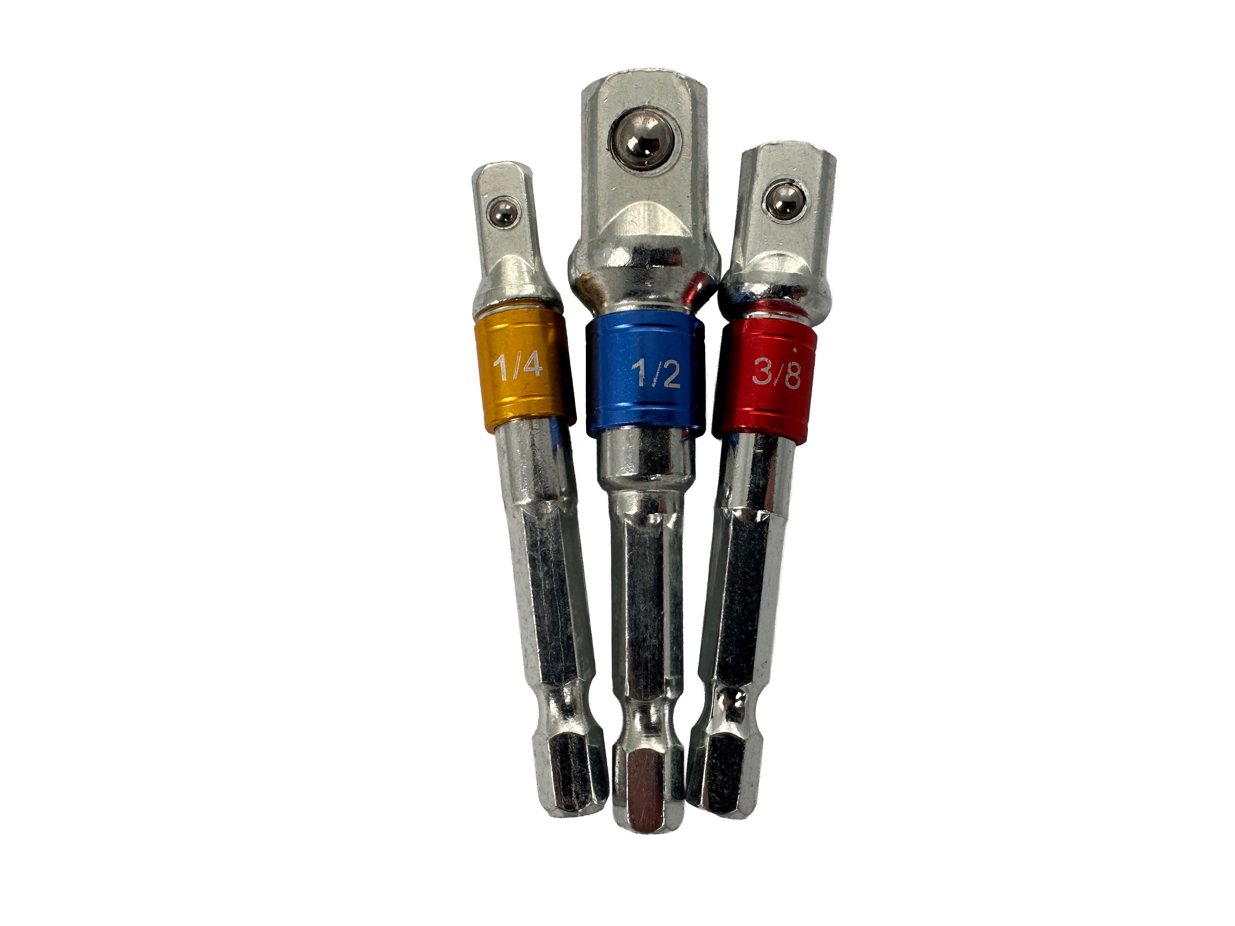 Bit adapter készlet hexagonális 3Db 1/4 3/8 1/2