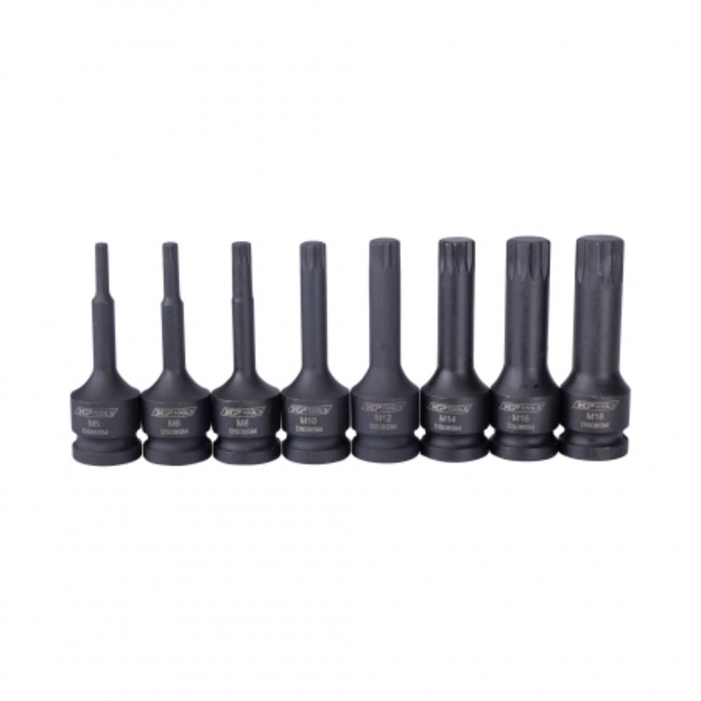 Bit készlet M SPLINE XZN 1/2" 8 db