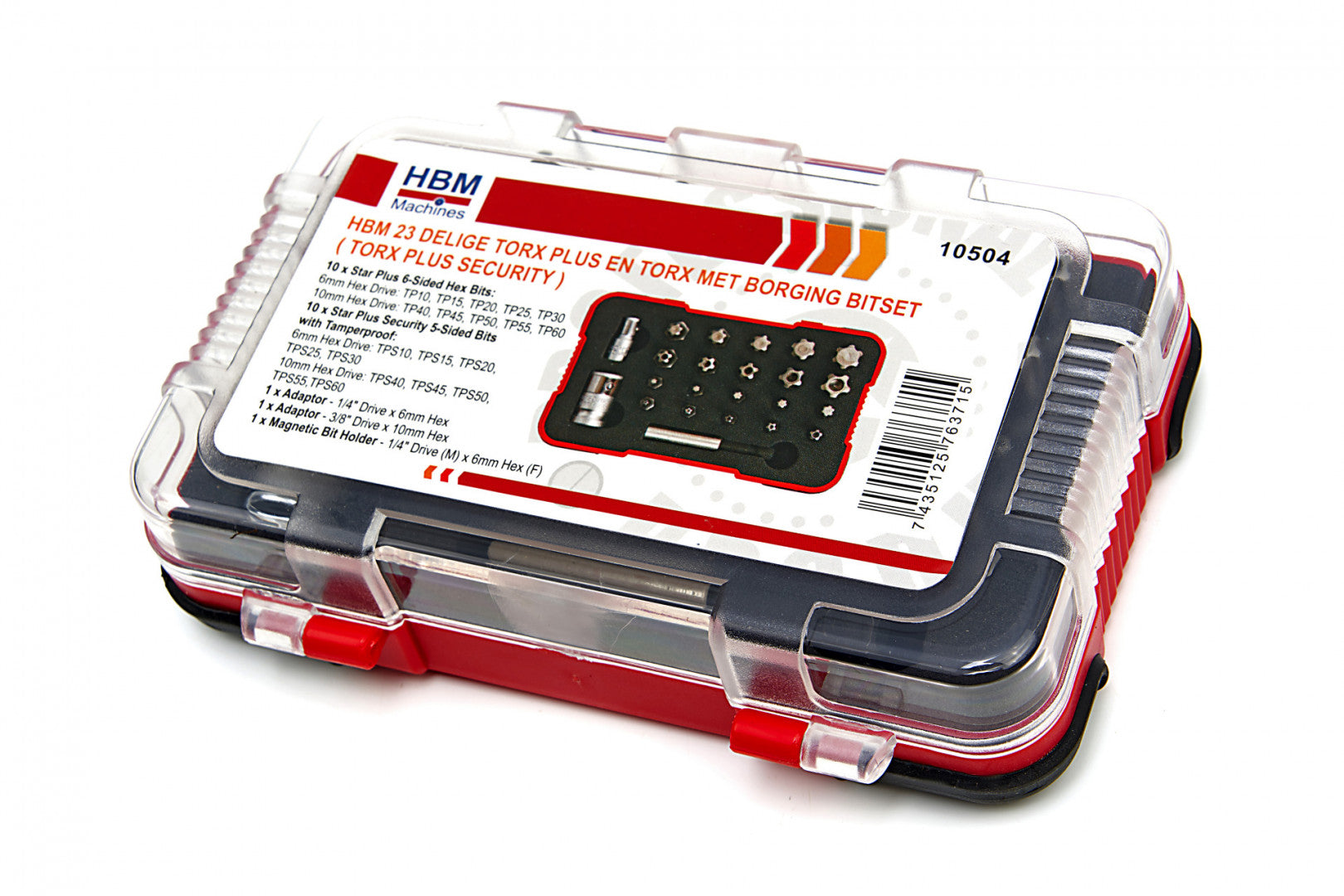 Bit TORX készlet – TORX plus – TORX plus security 23 db HBM