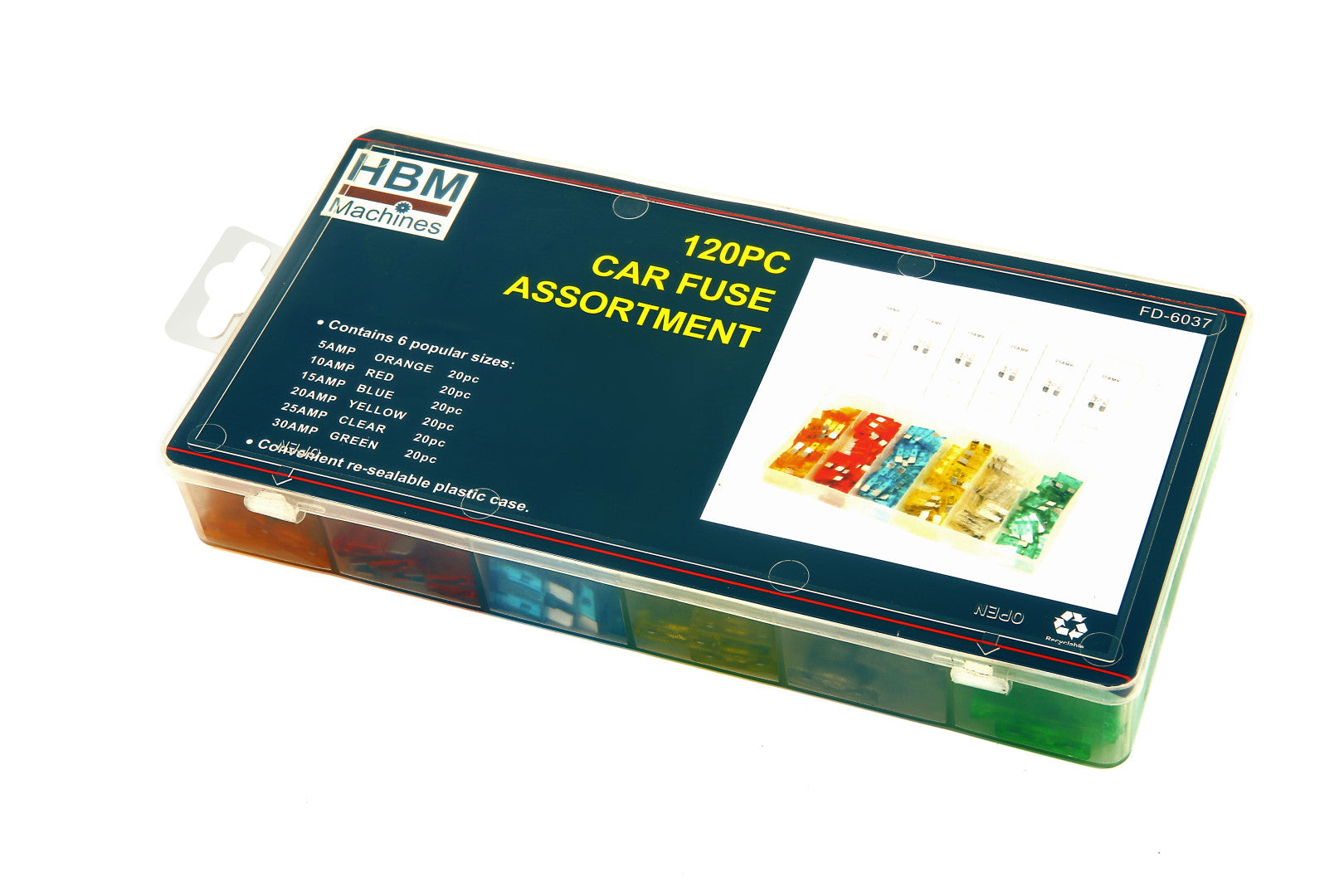 Biztosíték készlet autókhoz 120 darab 5-30 amp