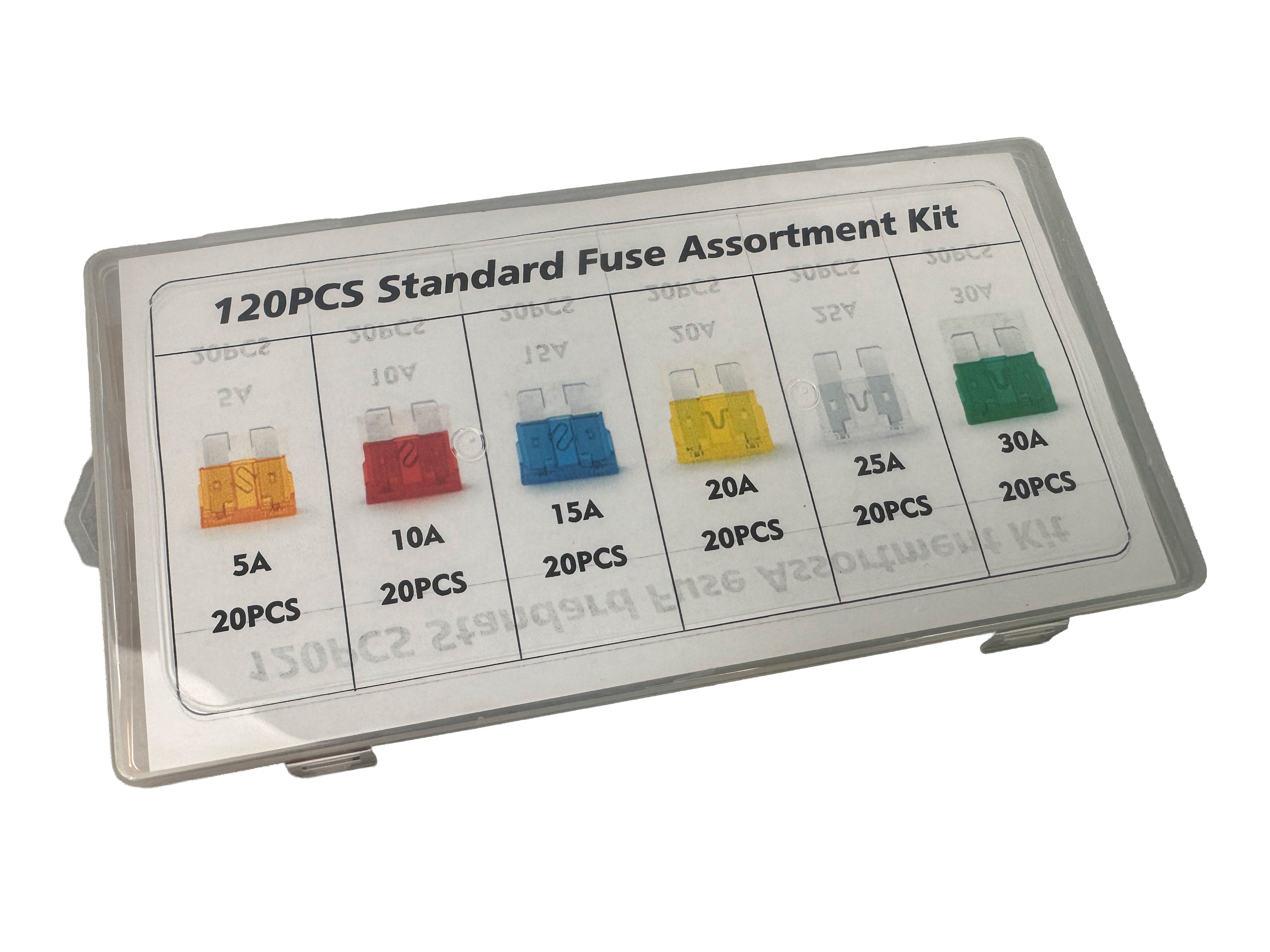 Biztosíték készlet autókhoz 5-30 amp 120 darab GEBO TOOLS