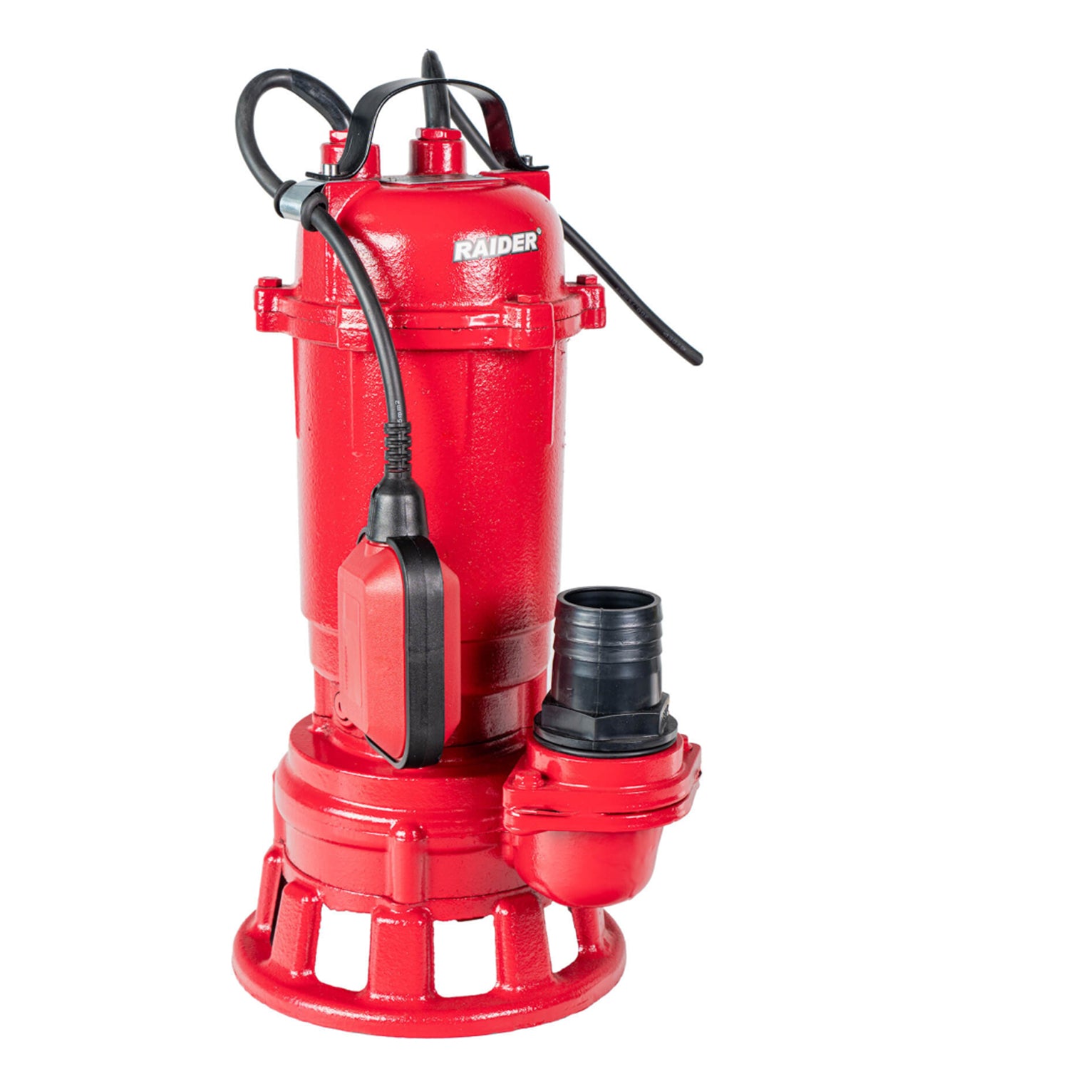 Búvárszivattyú szennyezett vízhez darálóval 1100W 1" 300L/perc 13m RAIDER rd-cawp56