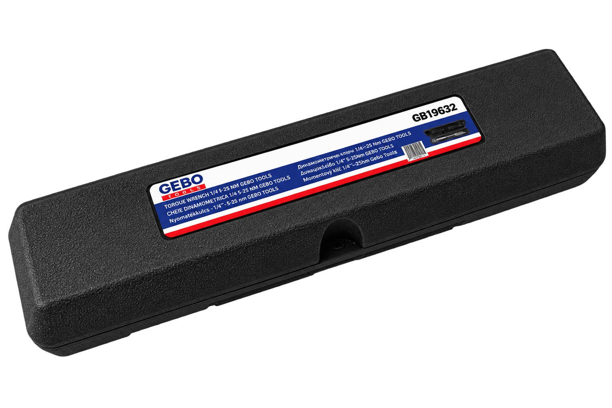 Nyomatékkulcs 1/4" 5-25 NM GEBO TOOLS