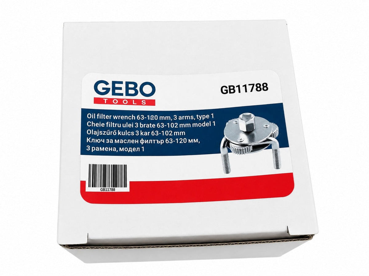 Olajszűrő kulcs 3 kar 63-102 mm GEBO TOOLS