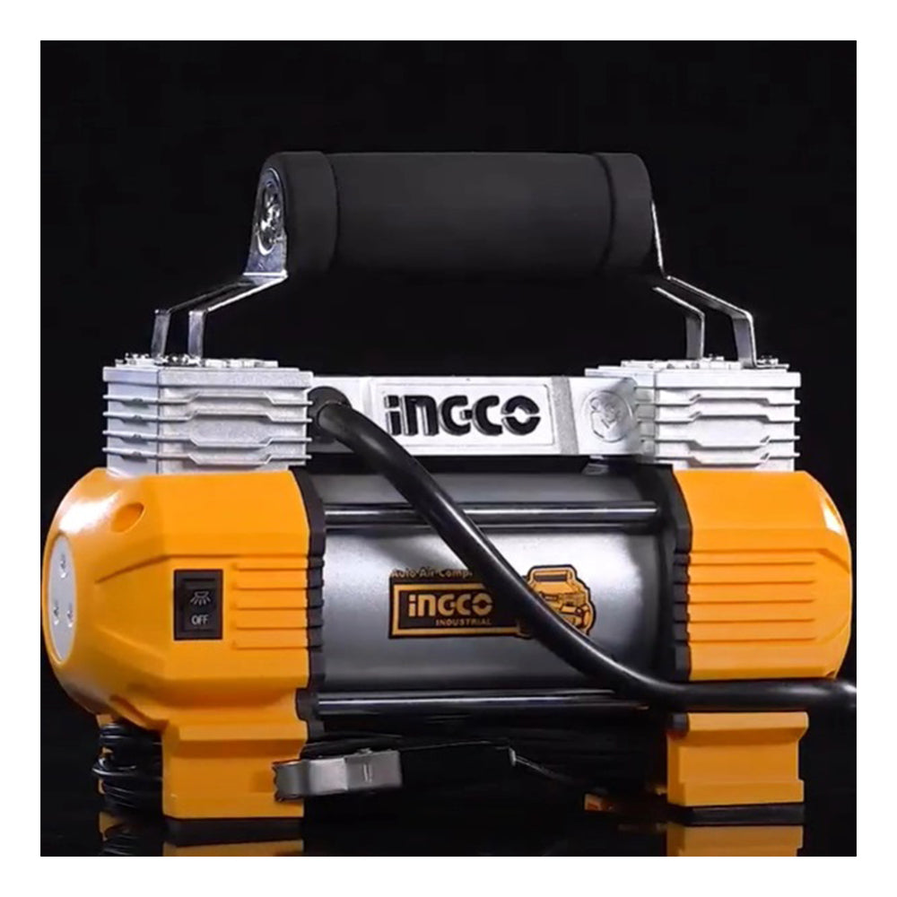 HORDOZHATÓ ELEKTROMOS GÉPJÁRMŰ KOMPRESSZOR 2 HENGERREL 12V INGCO