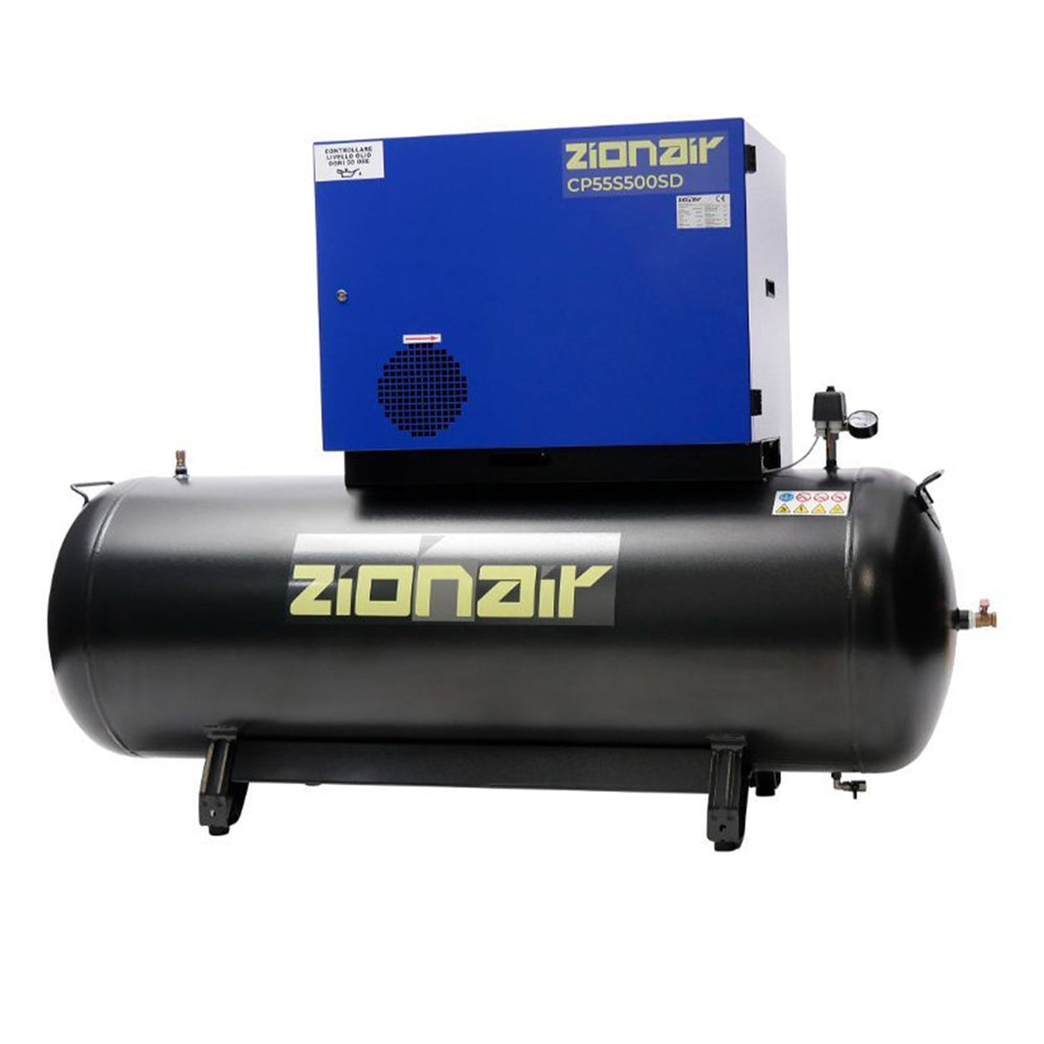 HALK KOMPRESSZOR STAR-DELTA 5.5KW 11 BAR 500 L 400V ZIONAIR