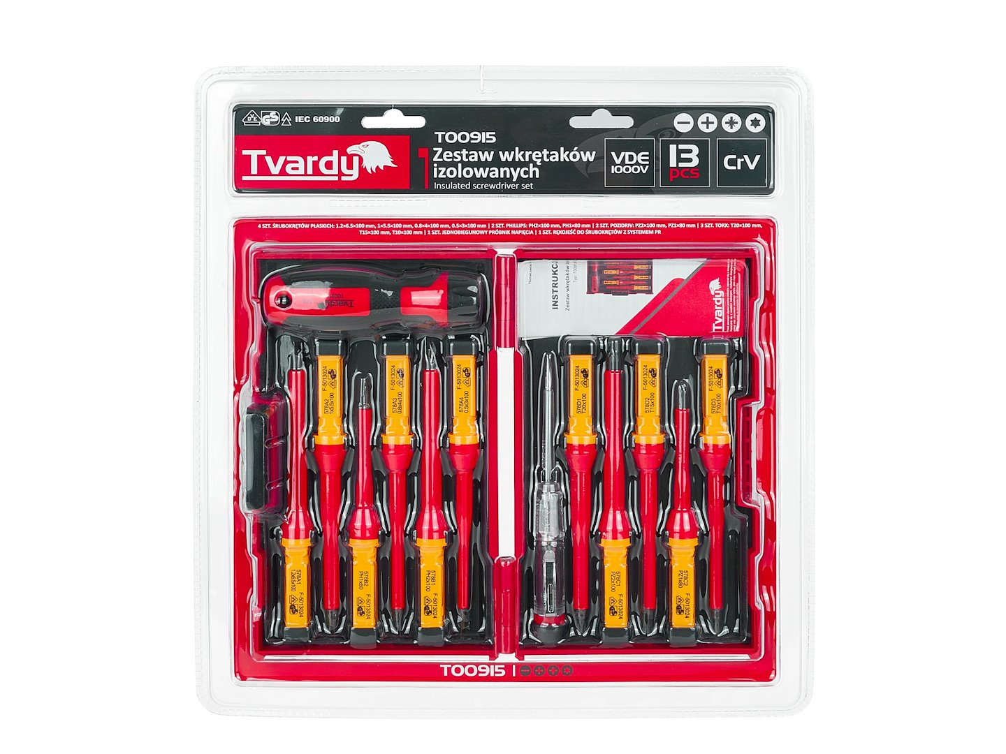 Csavarhúzó készlet VDE 13 db TVARDY