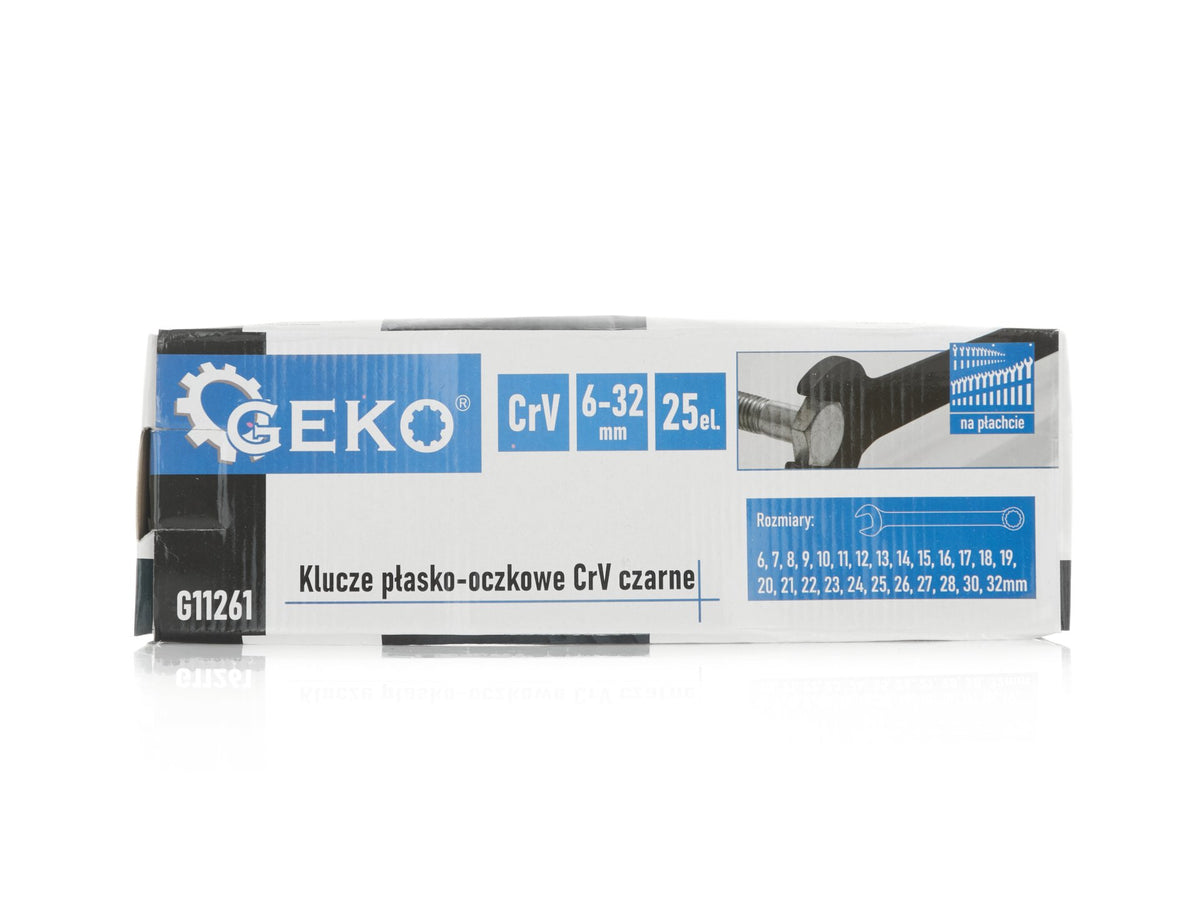 Csillag - villás kombinált kulcs készlet 6-32mm CRV fekete 25 darabos