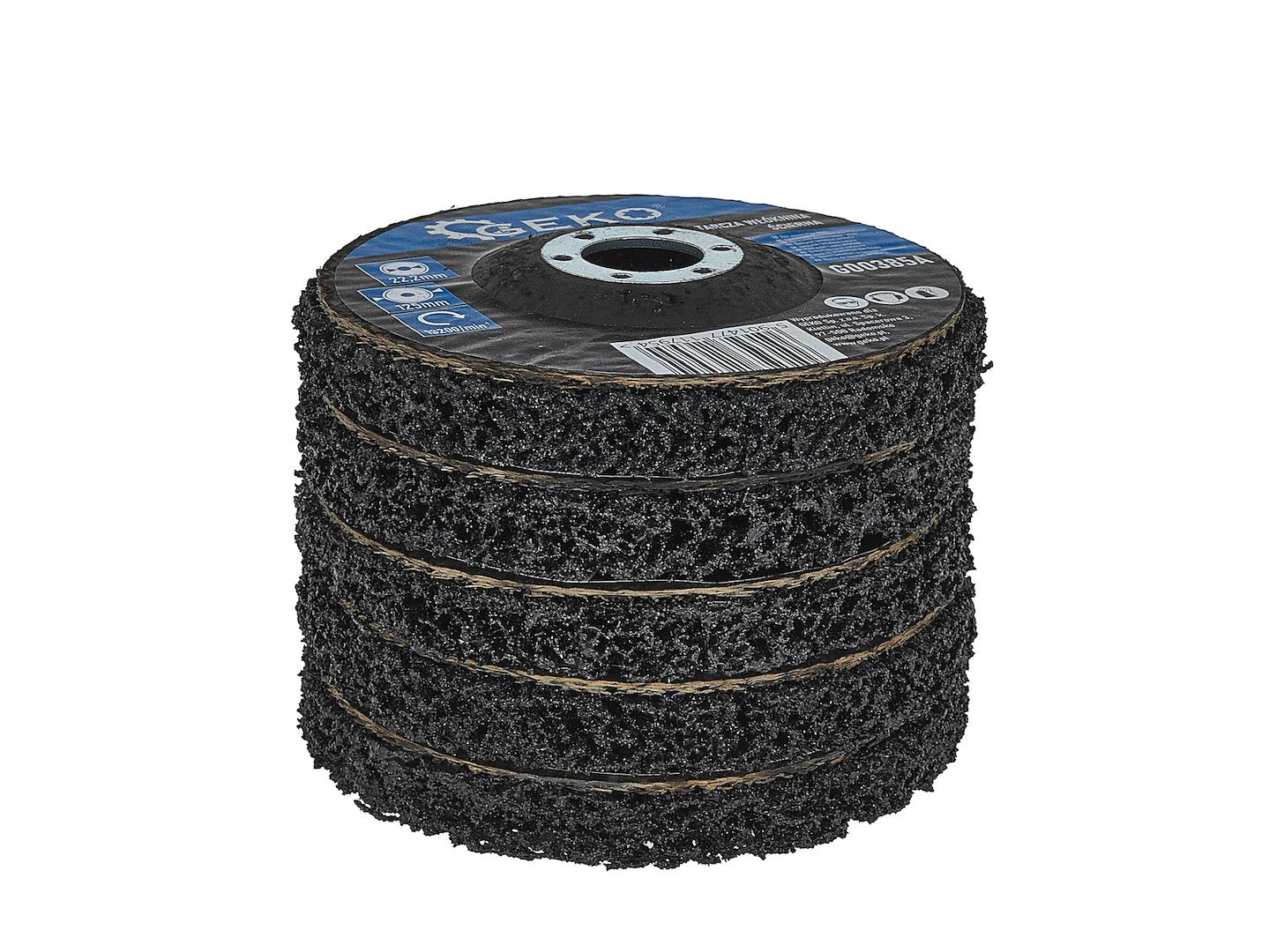 Csiszolókorong 125 x 22,2 mm clean&strip, fém, rozsdamentes acél és műanyag tisztításához GEKO