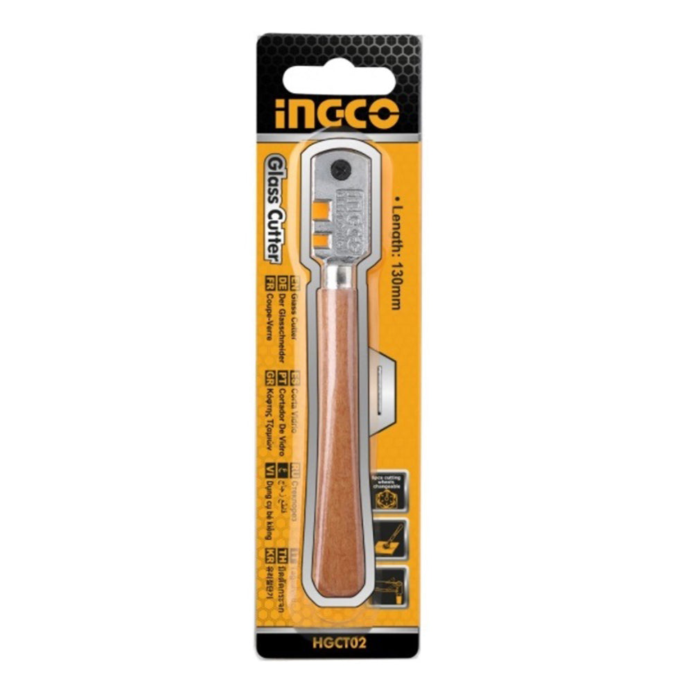 ÜVEGVÁGÓ KÉSZLET 6 PENGÉVEL 130MM INGCO