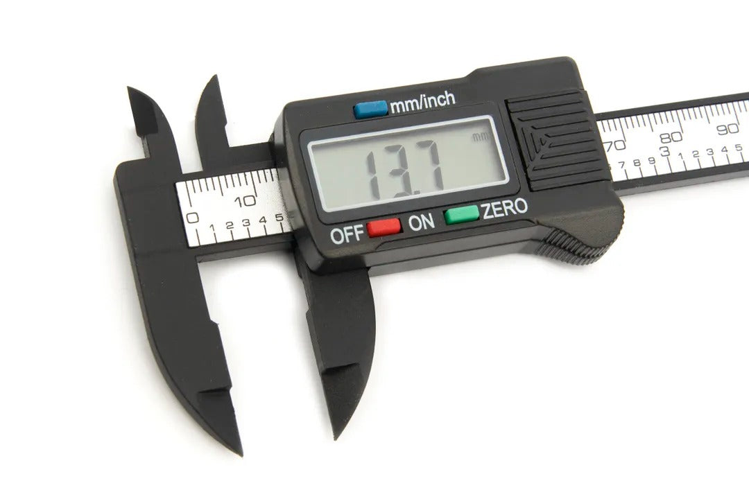 Digitális tolómérő 100 mm LCD kijelző 0,1 mm-es pontossággal mm/hüvelyk átváltás HBM hollandia