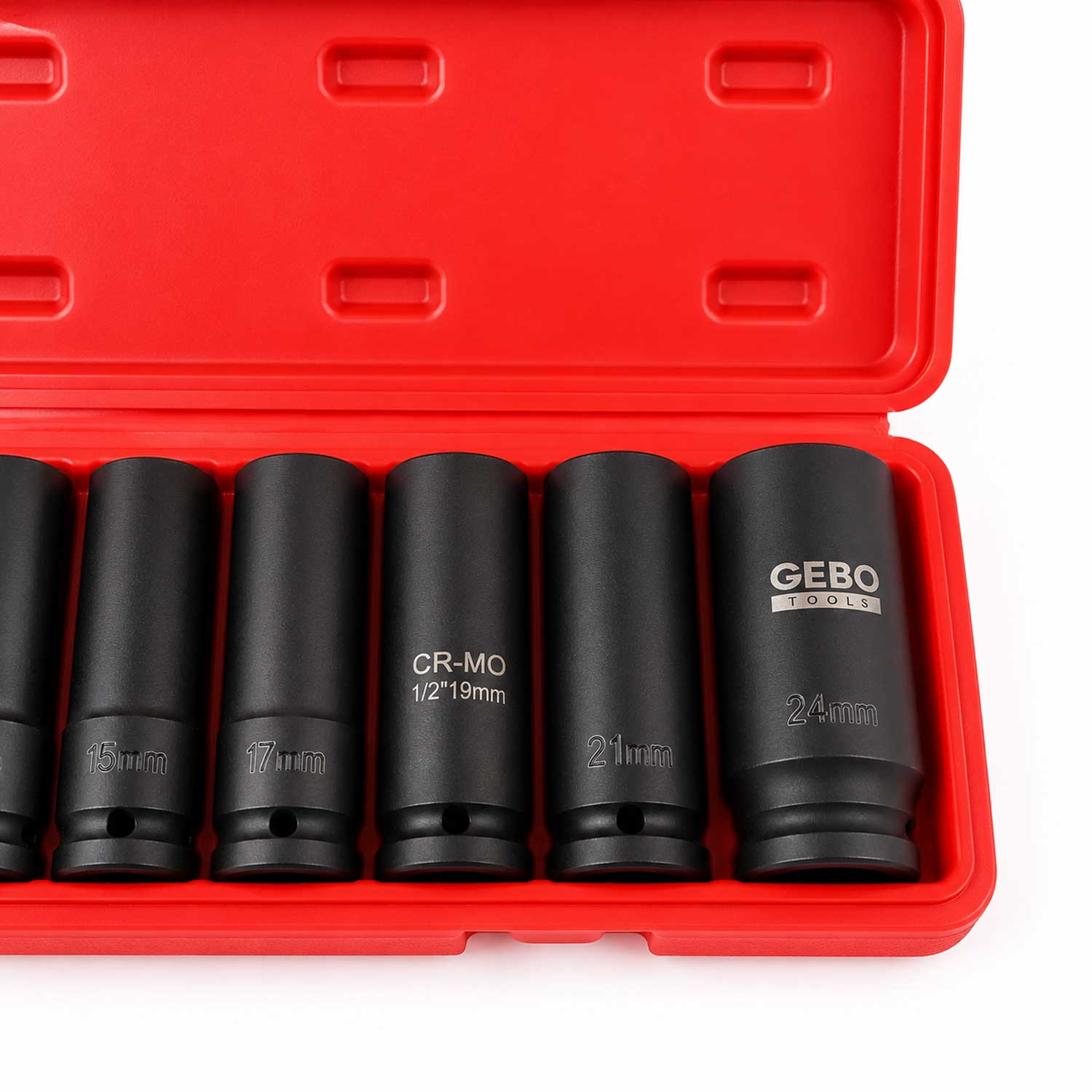 Dugókulcs készlet 1/2 hatszög 8-24 mm 10 db GEBO TOOLS