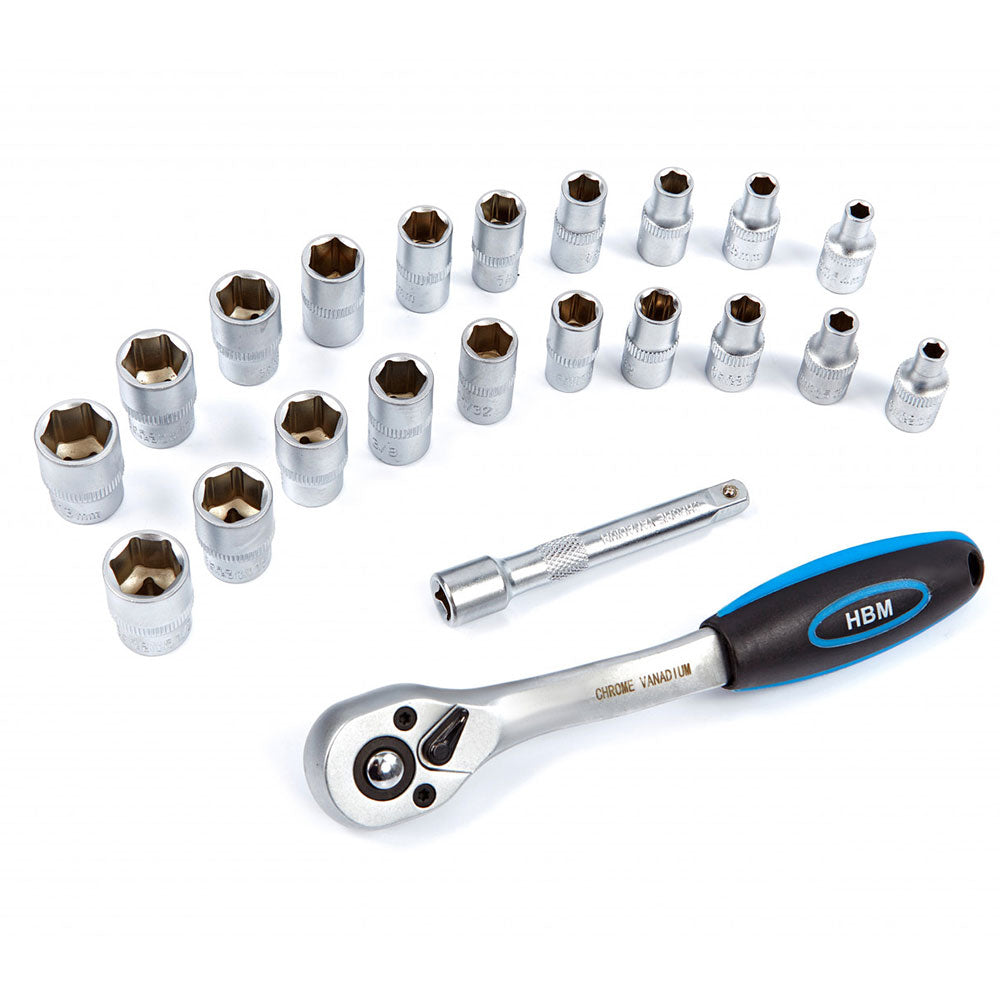 Dugókulcs készlet 1/4" 20 db
