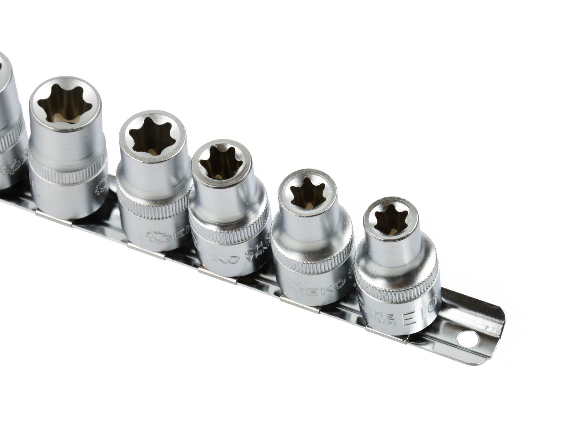 Dugókulcs készlet e-profil 1/2" 10 db rövíd