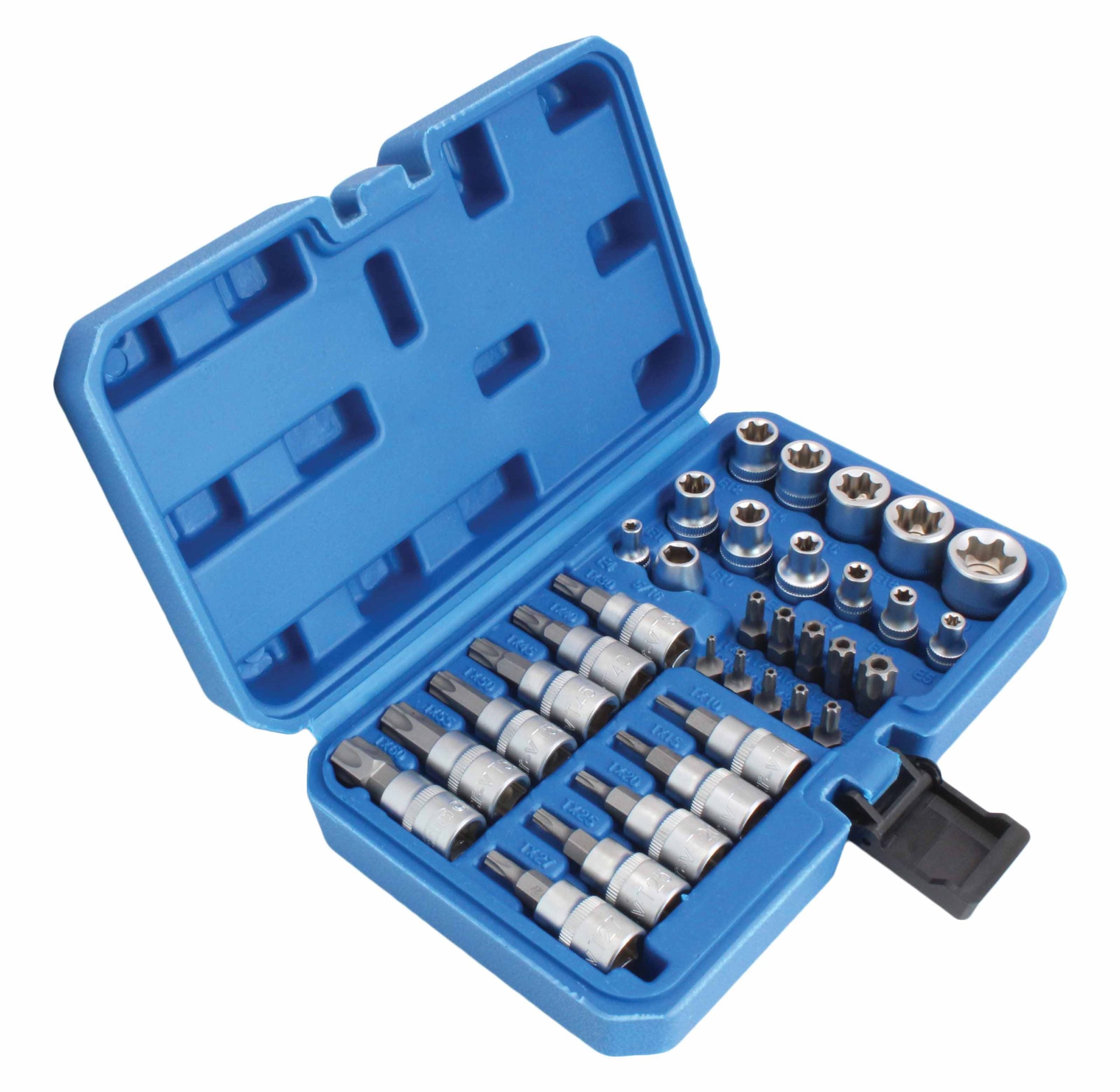 Dugókulcs készlet e-profil TORX 3/8" 34 db