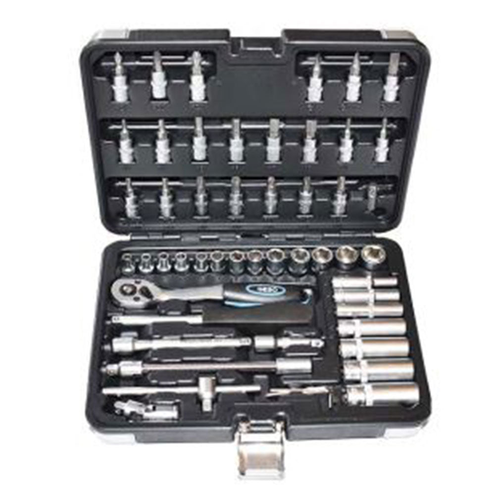 Dugókulcs készlet racsnis kulccsal 1/4" 53 db