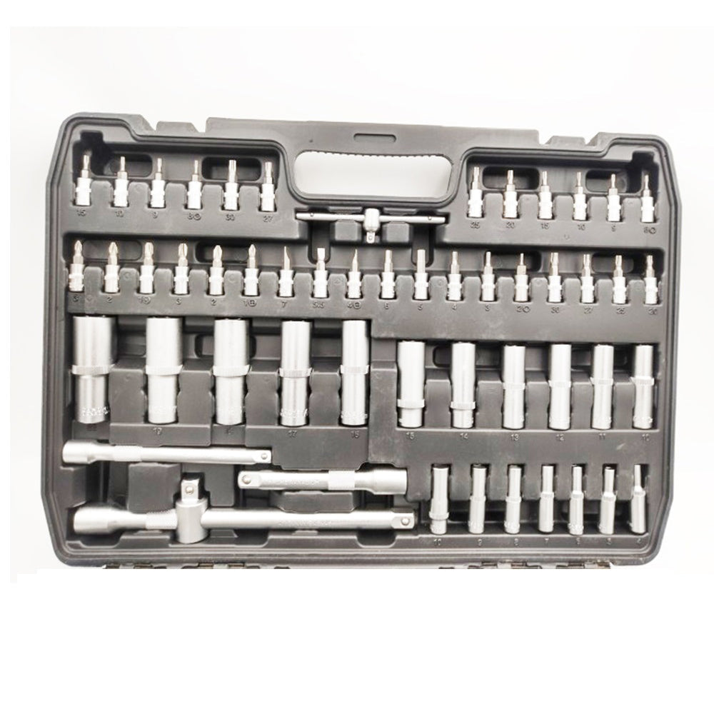 Dugókulcs szerszámkészlet racsnival 1/4" 3/8" 1/2" 171 db