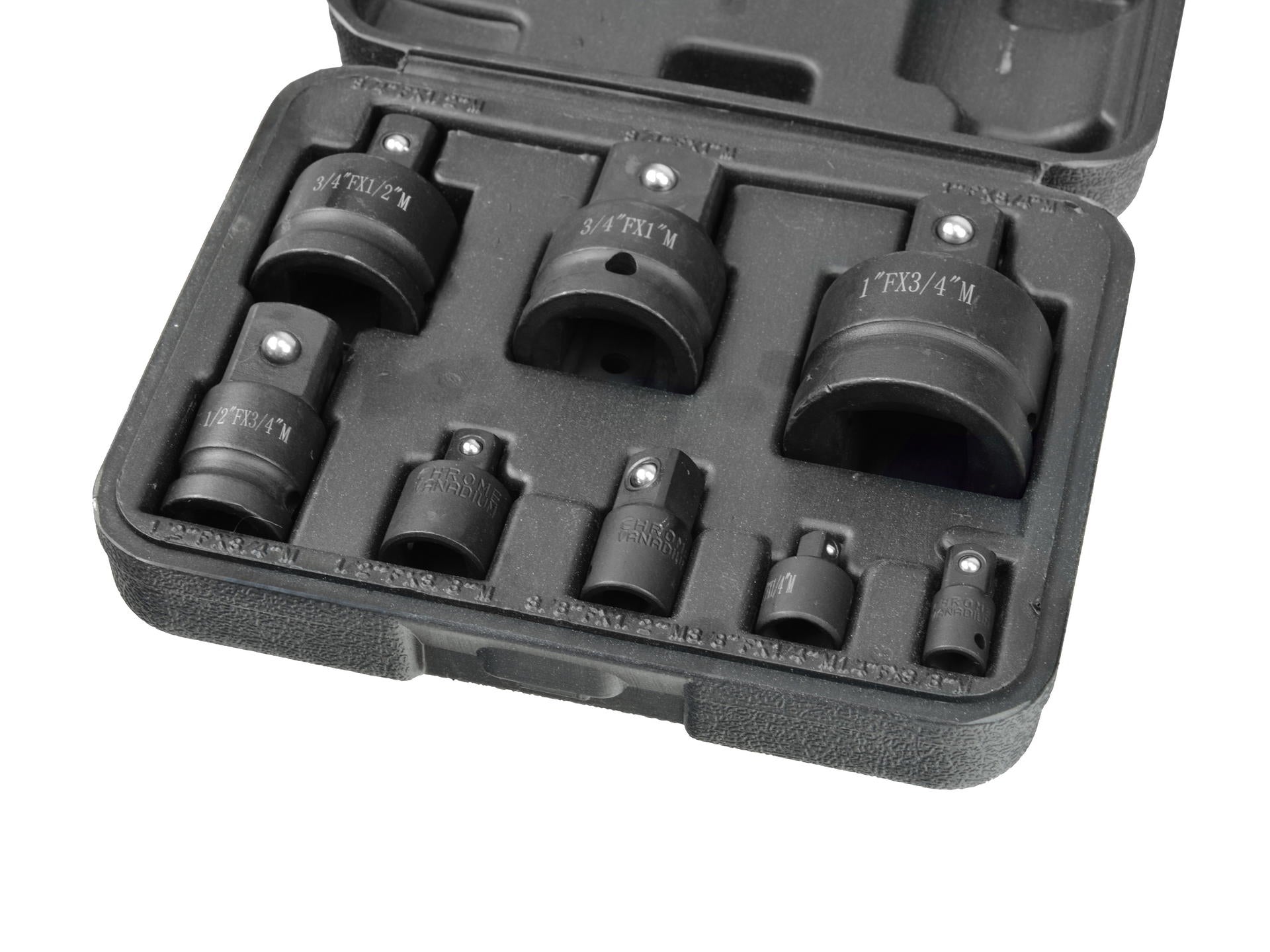 Dugókulcs átalakító adapter készlet - 8 db