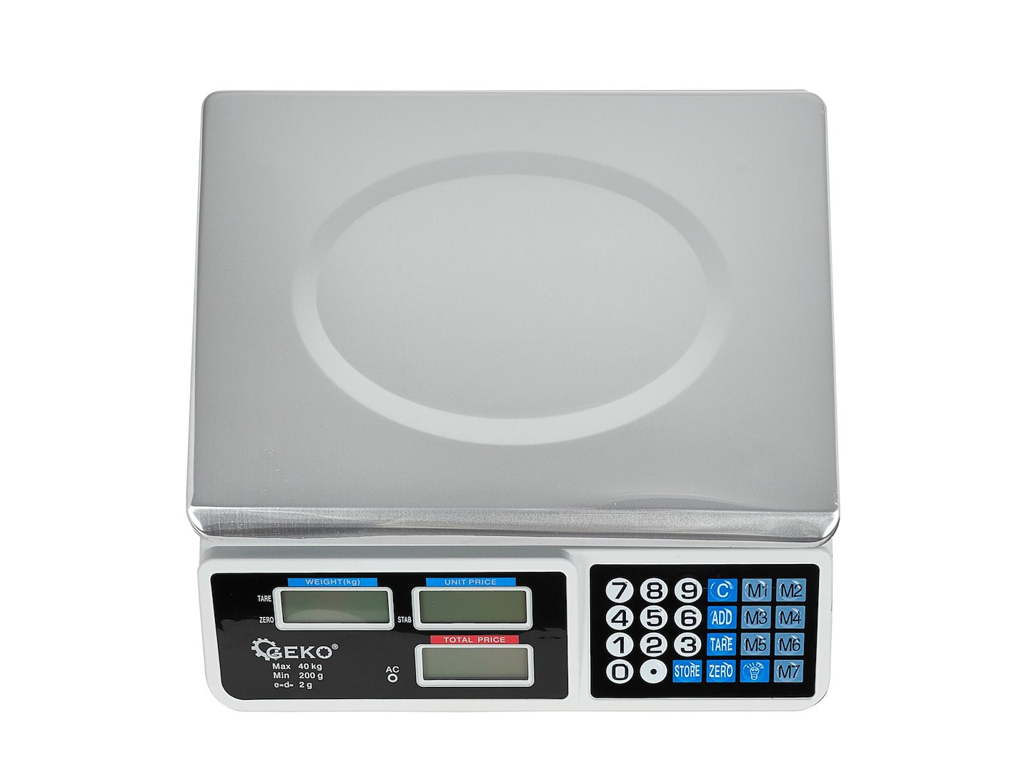 Elektronikus mérleg LCD kijelzővel 40 kg GEKO