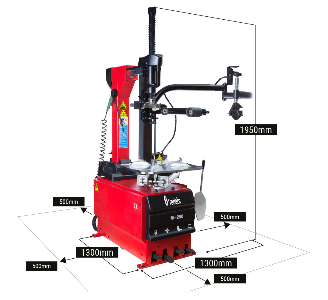GUMISZERELŐ GÉP AUTOMATA KARRAL 2 SEBESSÉGES 26" 380V M-250-3D2 REDATS