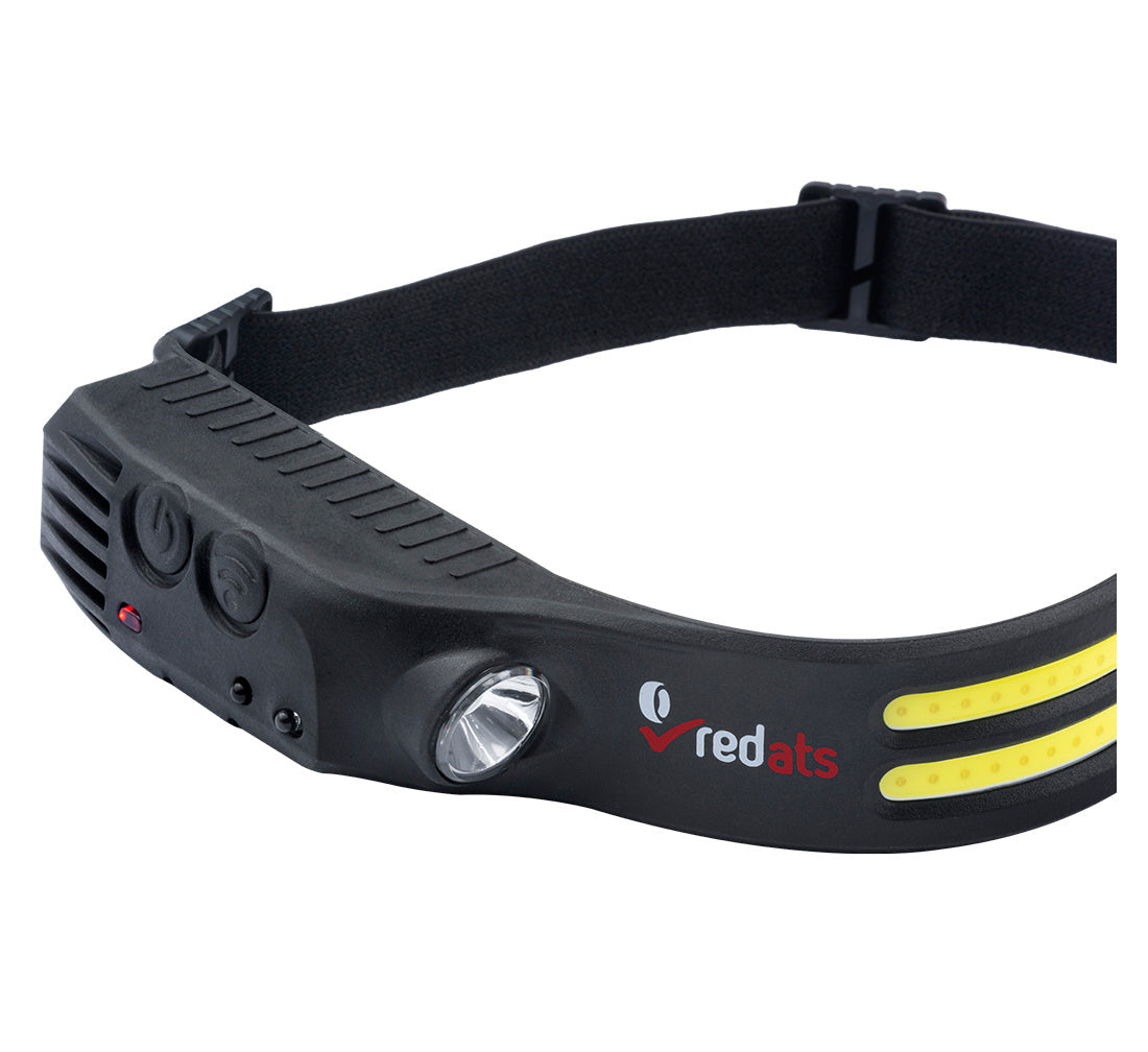 LED FEJLÁMPA FH-210 ÉRZÉKELŐVEL 2 LED SZALAG ÚJRATÖLTHETŐ 1200mAh