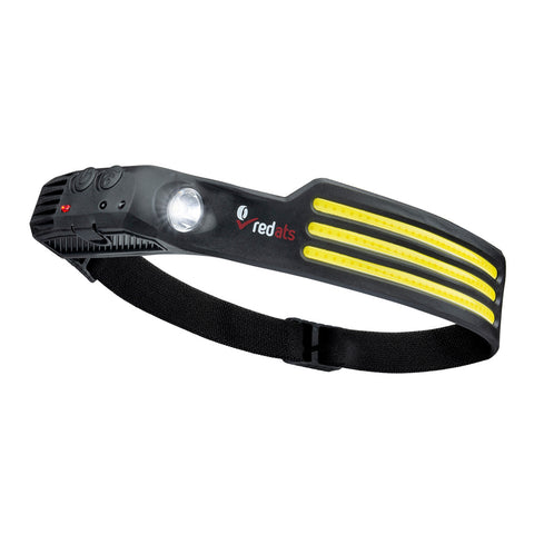 LED FEJLÁMPA FH-220 ÉRZÉKELŐVEL 3 LED SZALAG ÚJRATÖLTHETŐ 1200mAh