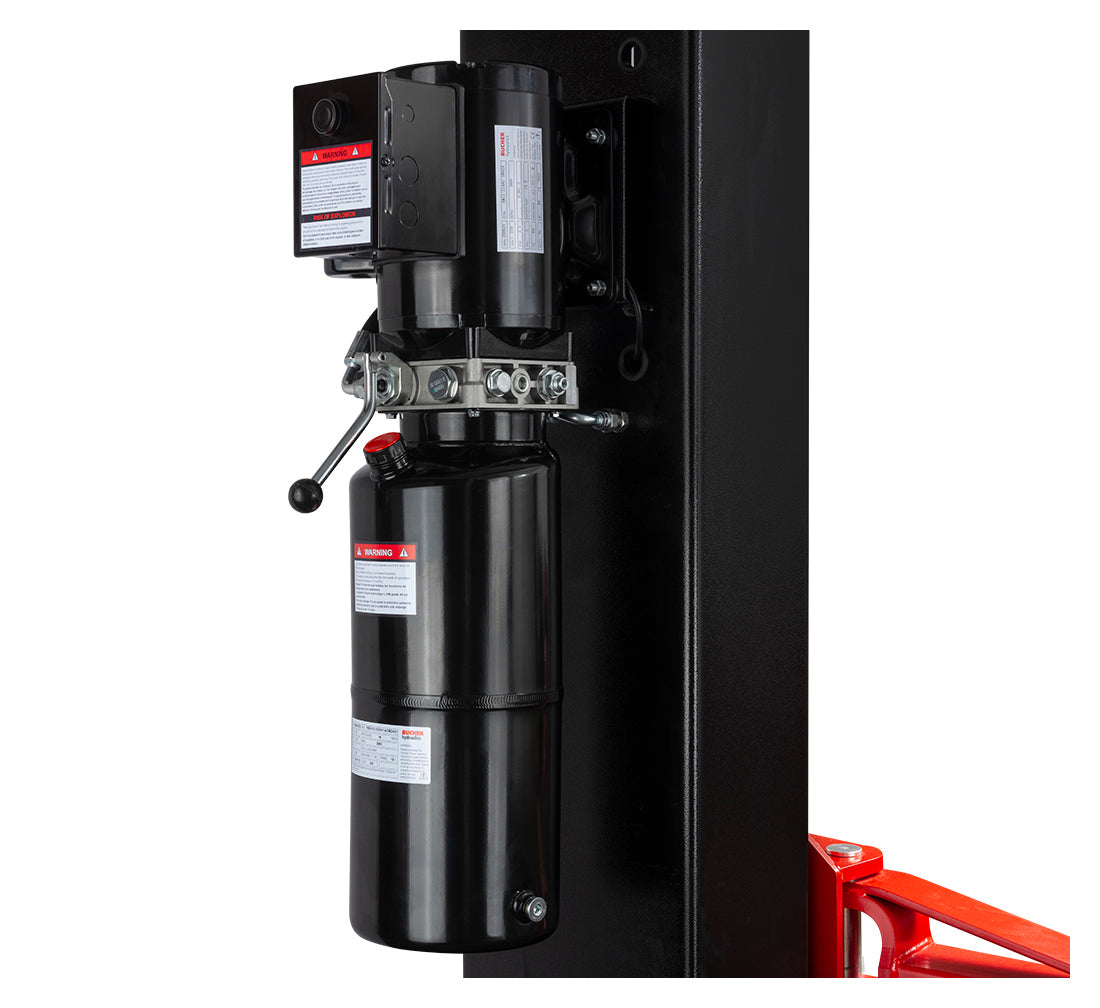 KÉTOSZLOPOS - CSÁPOS AUTÓ EMELŐ 4,2T ELEKTROHIDRAULIKUS KÉZI KIOLDÁSSAL 230V REDATS + INGYEN OLAJ