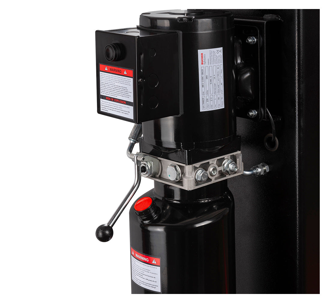 KÉTOSZLOPOS - CSÁPOS AUTÓ EMELŐ 4,2T ELEKTROHIDRAULIKUS KÉZI KIOLDÁSSAL 230V REDATS + INGYEN OLAJ