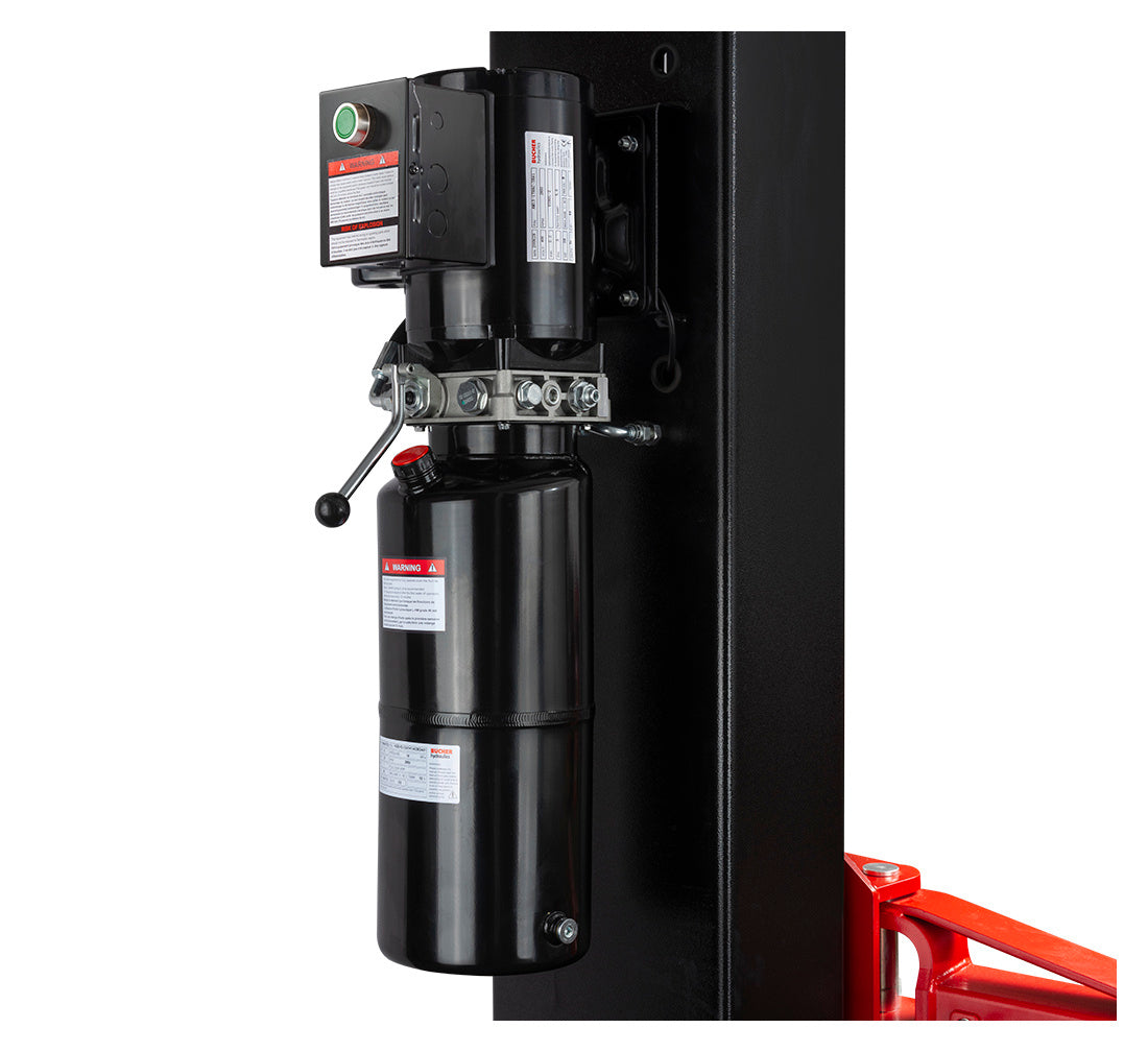 KÉTOSZLOPOS - CSÁPOS EMELŐ 4.2 T KÉZI KIOLDÁSSAL 380 V MEGERŐSITETT TALPPAL