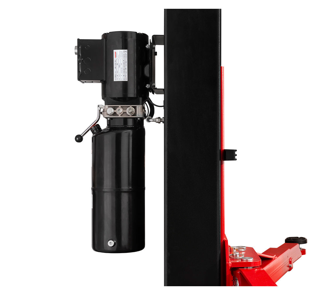 KÉTOSZLOPOS - CSÁPOS EMELŐ 4.2 T KÉZI KIOLDÁSSAL 380 V MEGERŐSITETT TALPPAL