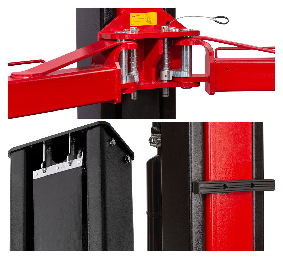 KÉTOSZLOPOS - CSÁPOS EMELŐ 4.2 T KÉZI KIOLDÁSSAL 380 V MEGERŐSITETT TALPPAL