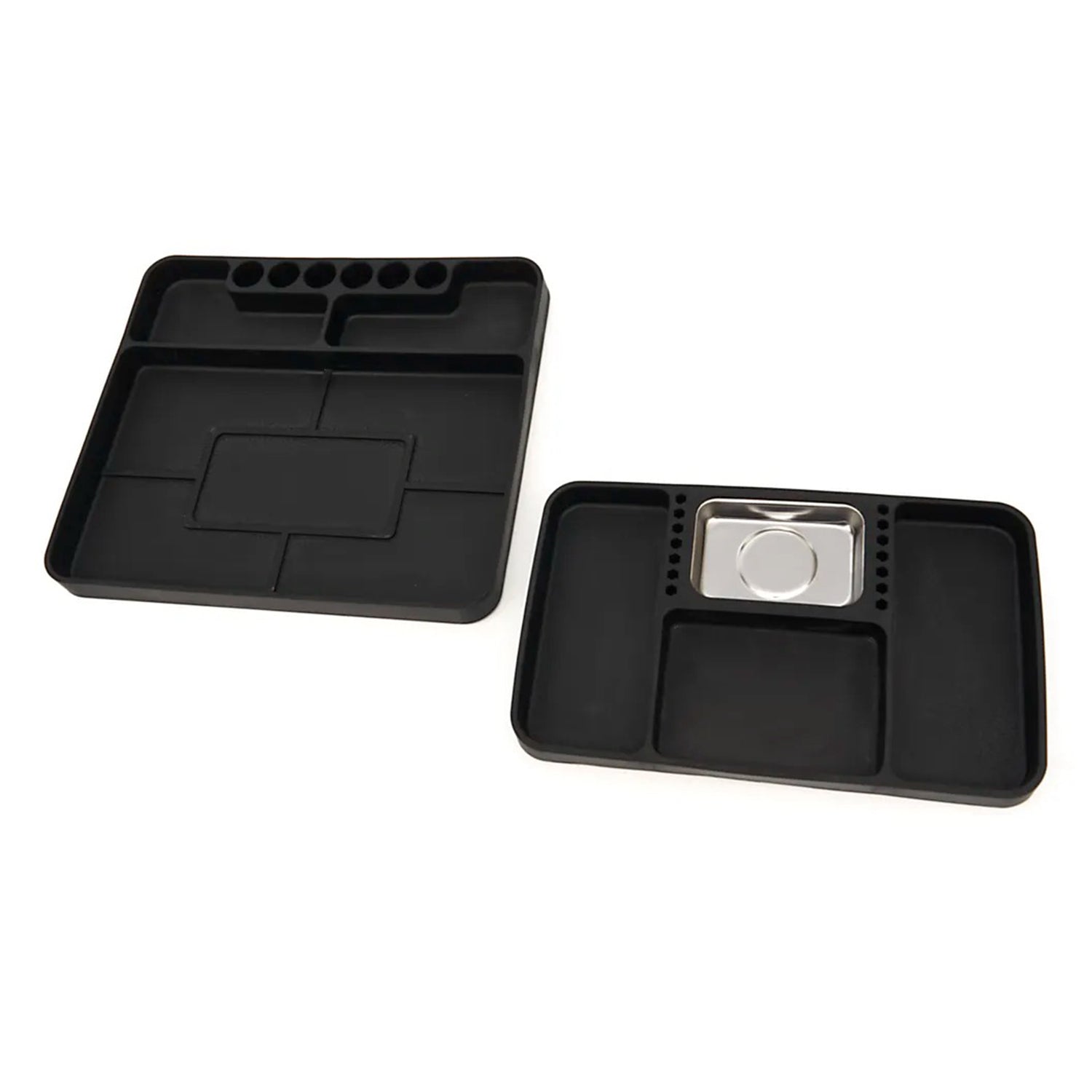 ALKATRÉSZTÁROLÓ TÁLCA KÉSZLET 2 DB 272 X 240 X 25 MM MÁGNESES SZERSZÁMOK ÉS ALKATRÉSZEK TÁROLÁSÁRA HBM HOLLANDIA