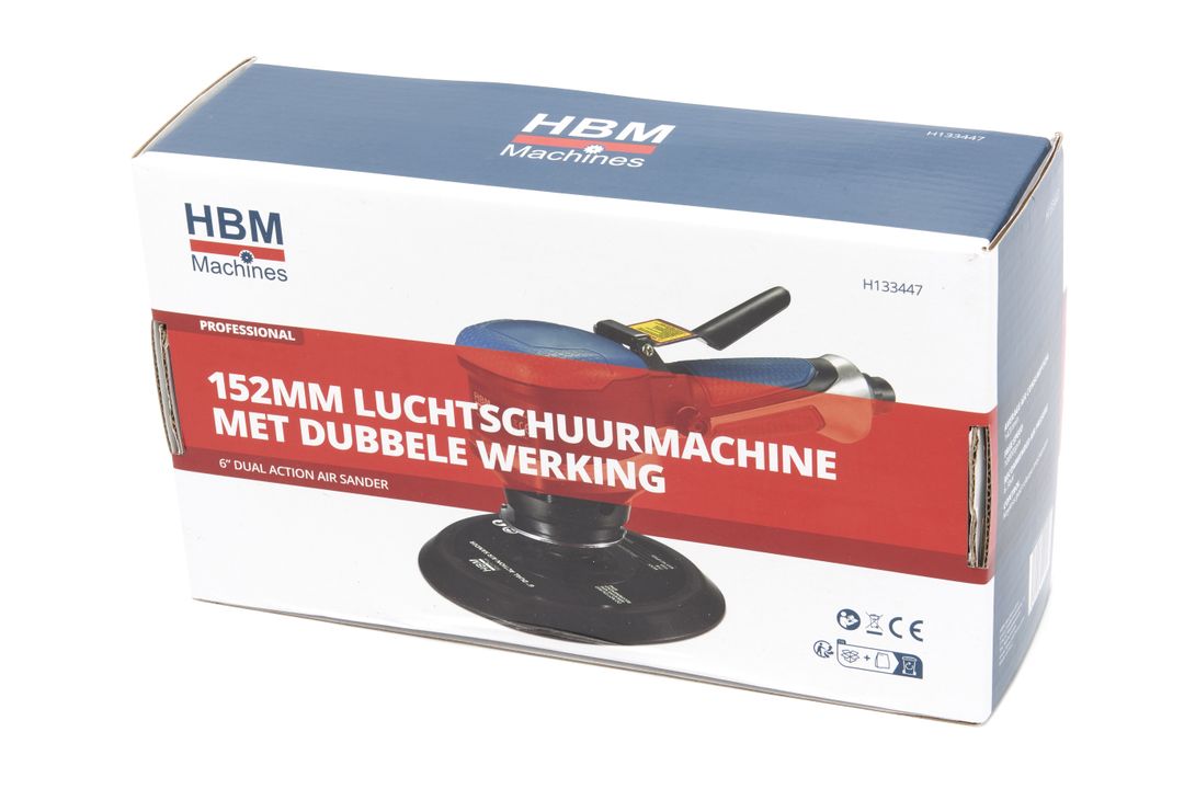 HBM PNEUMATIKUS CSISZOLÓ ÁLLÍTHATÓ SEBESSÉGGEL 150MM